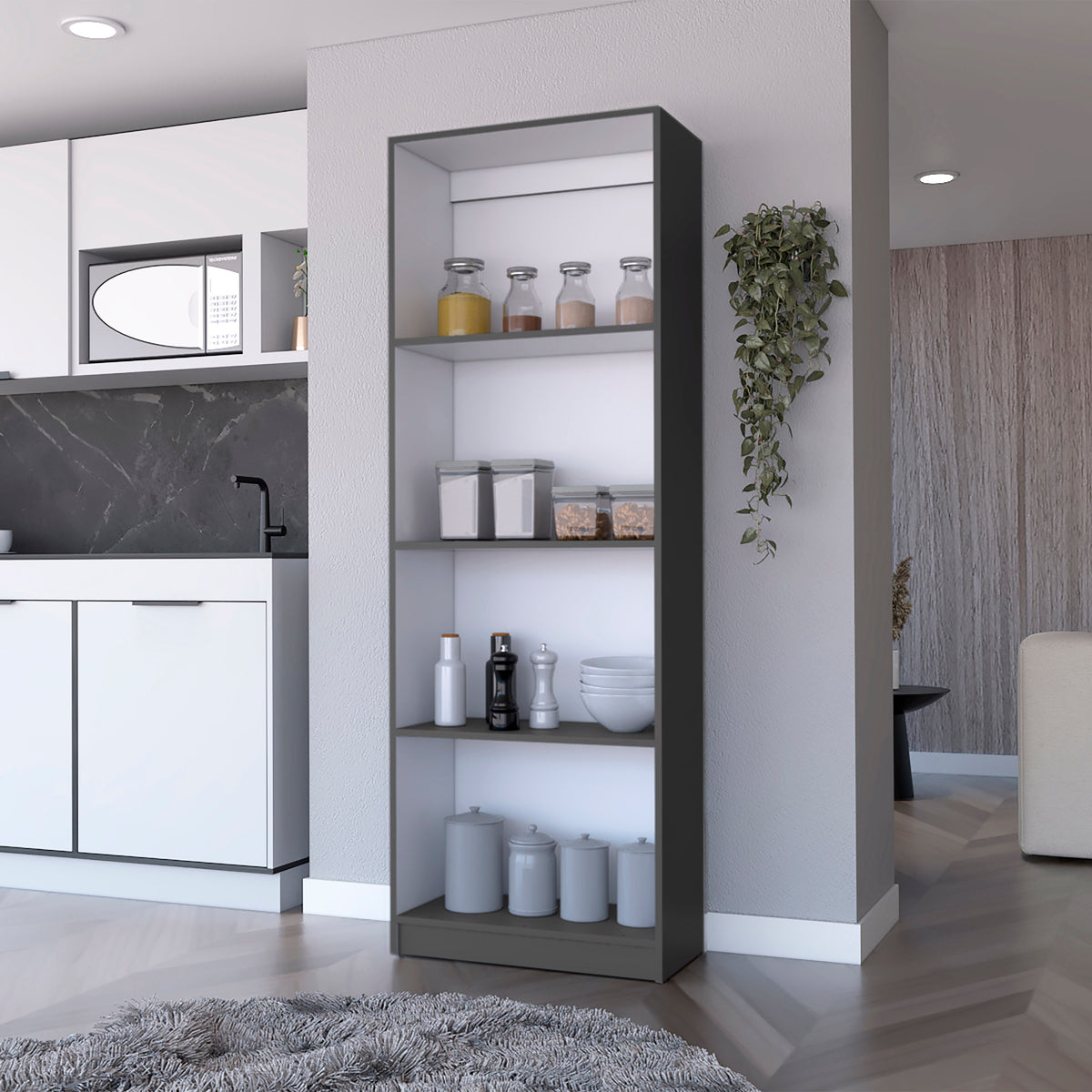 Bookcase, 4 Shelves, 23.5 in
