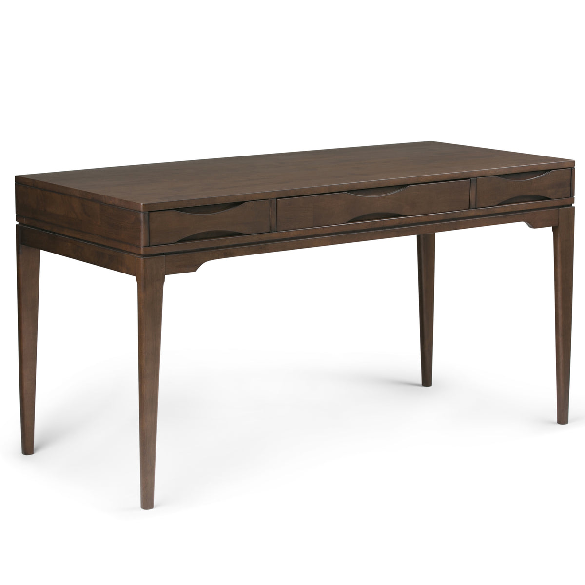 Mid-Century Desk with Keyboard Tray, 60 in, Walnut