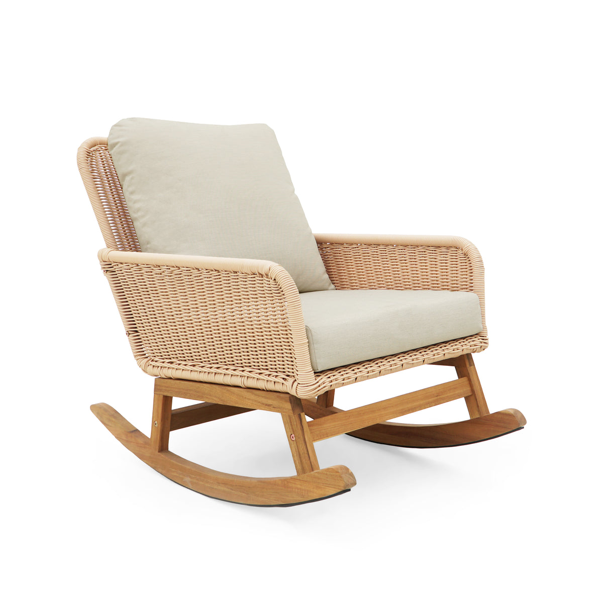 Beige Rocking Chair, 24.8 in Wide