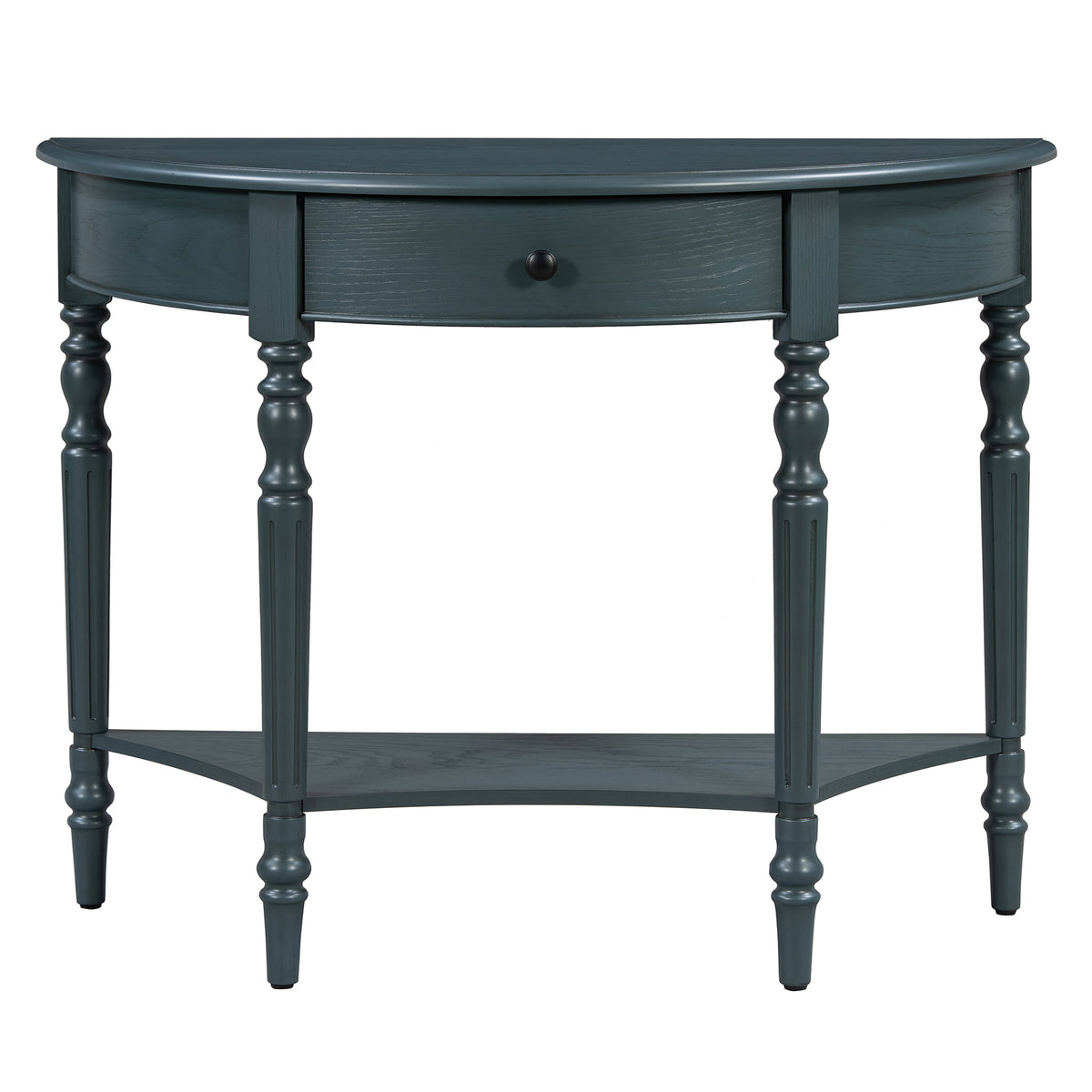 Navy Entryway Console Table with Storage, 39 in Wide