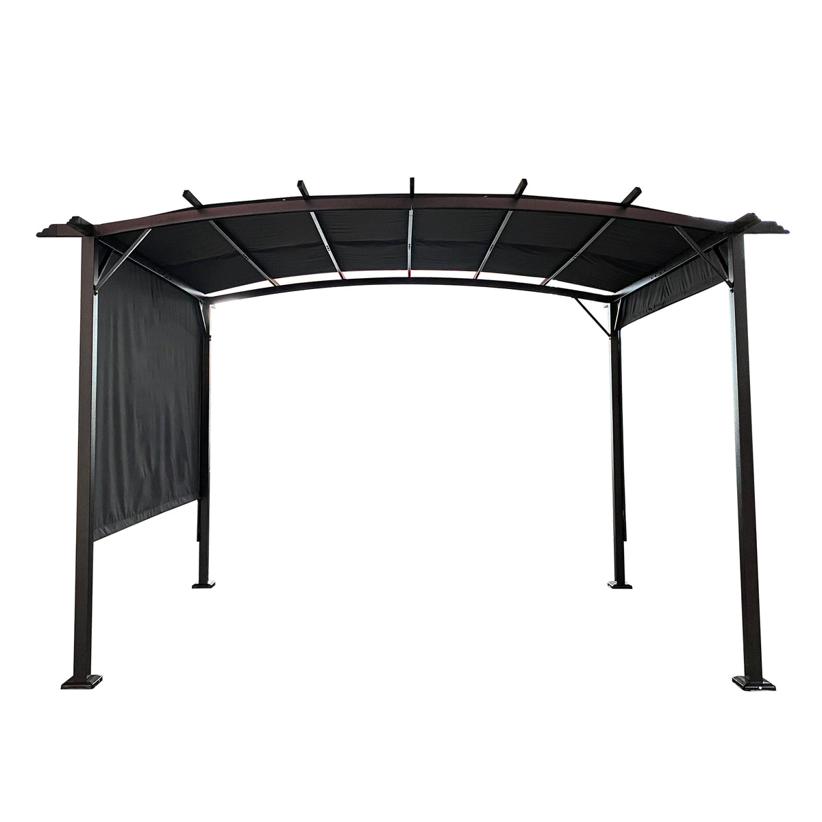 Gray Metal Pergola