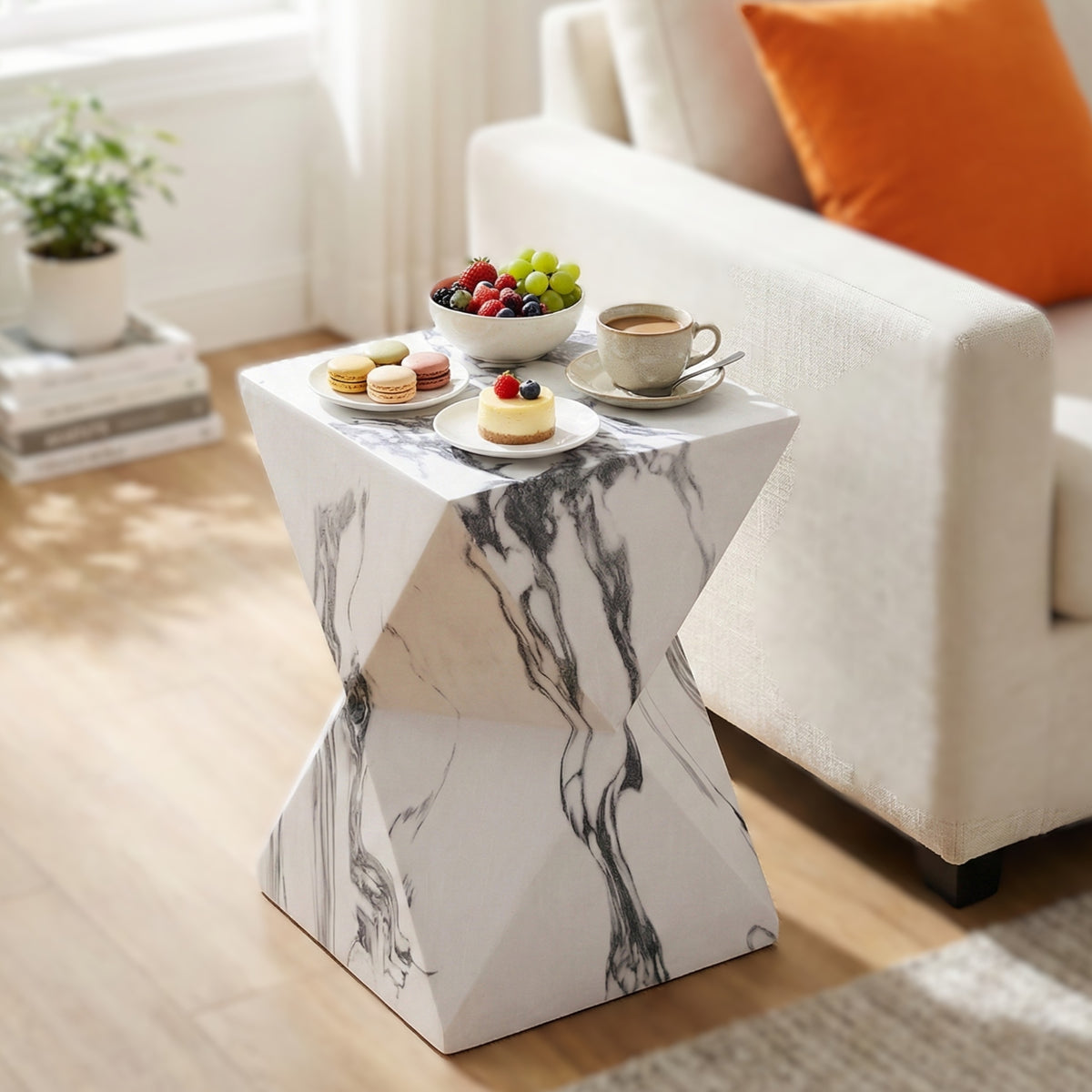 Outdoor Side Table, 18.5 in Tall