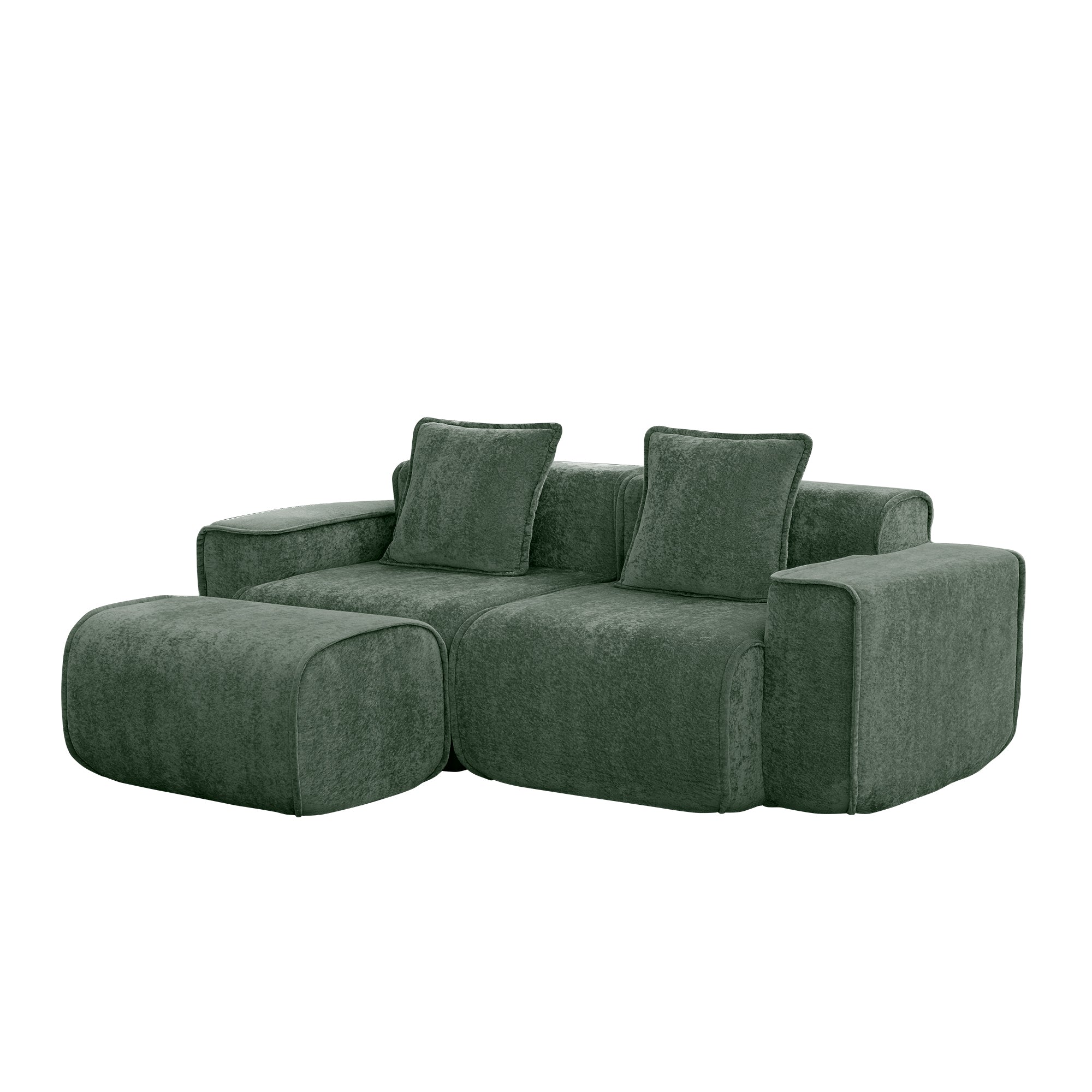Seneca 2-Seat Boneless Couch in Olive #OttOnly_1 #Color_Olive