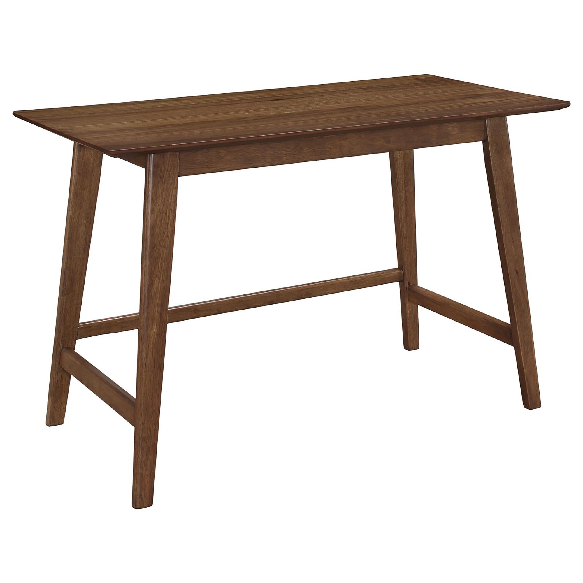 Mid-Century Solid Wood Desk, 47.3 in, Walnut