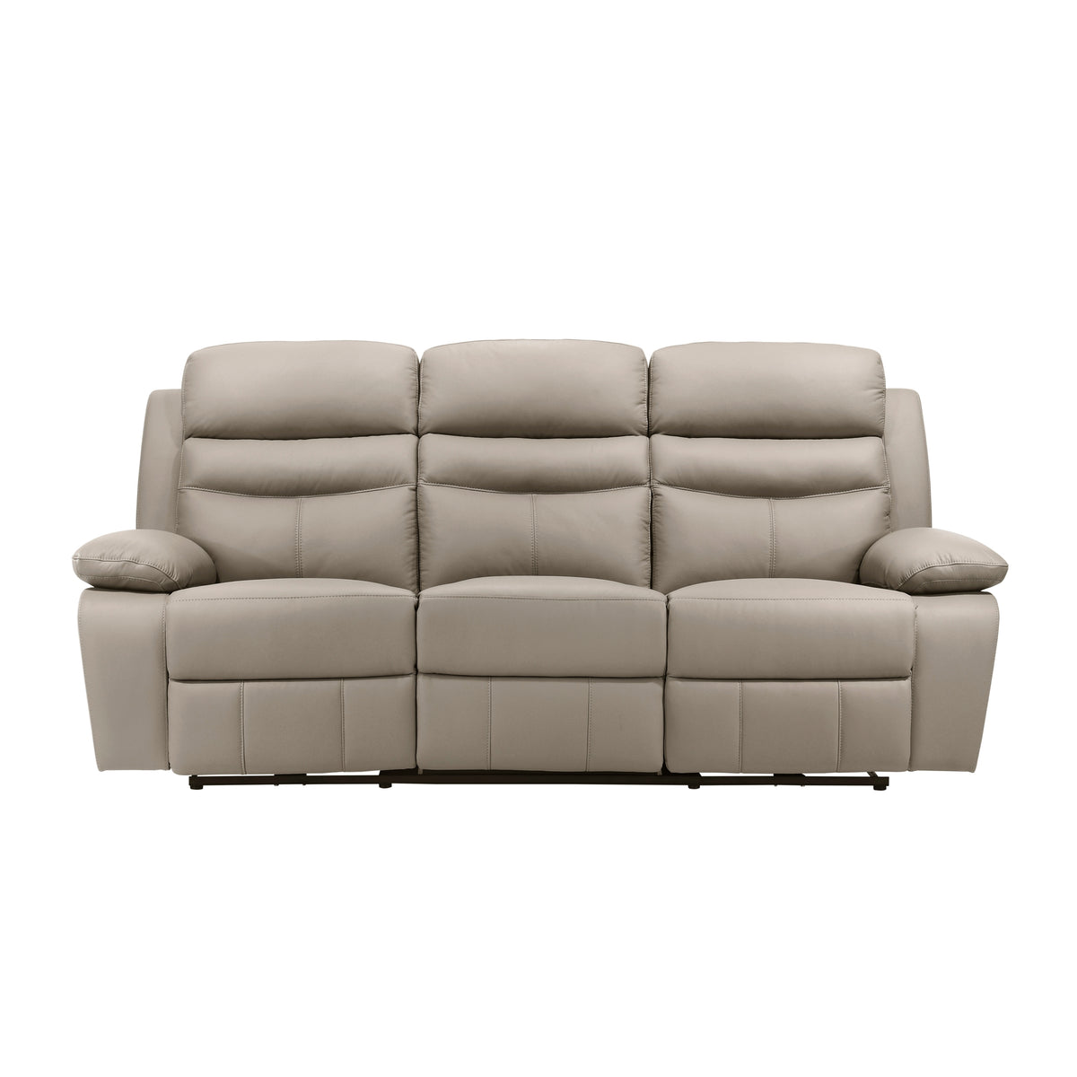 Beige Power Reclining Sofa, USB Charging, 86.5 in Wide