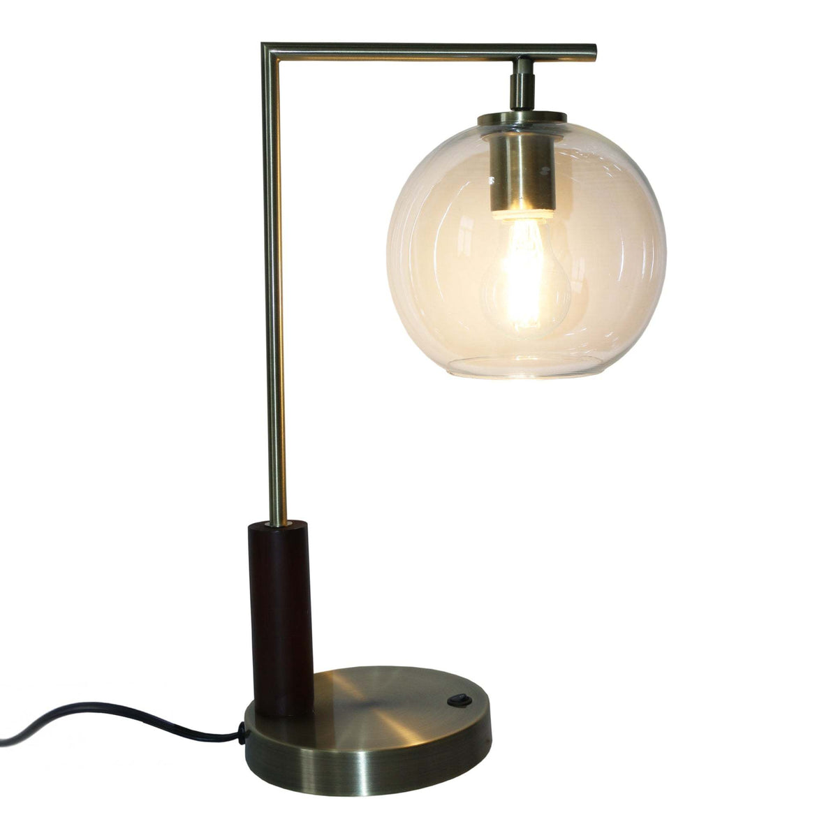 Gold Modern Table Lamp, 18 in