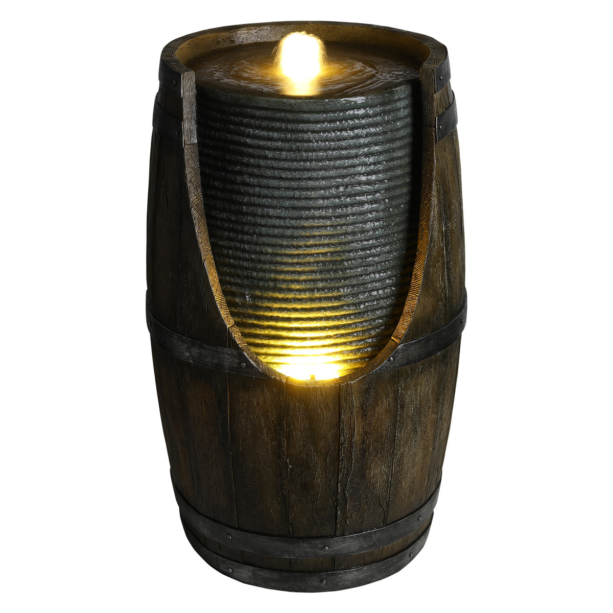 Green Resin Outdoor Water Fountain