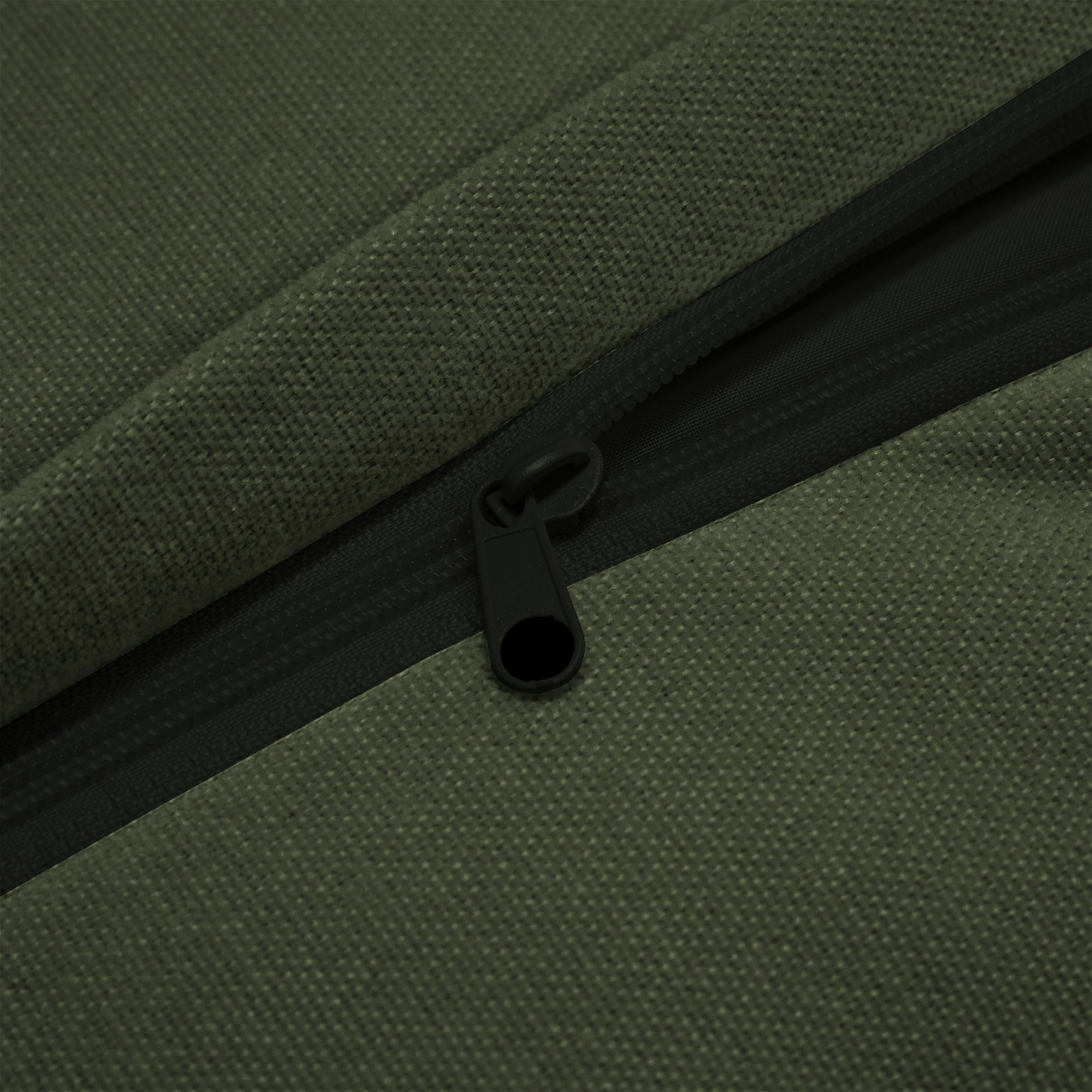 Fluffy 3-Seat Modular Sofa in Chenille Olive #Fabric_Chenille Olive