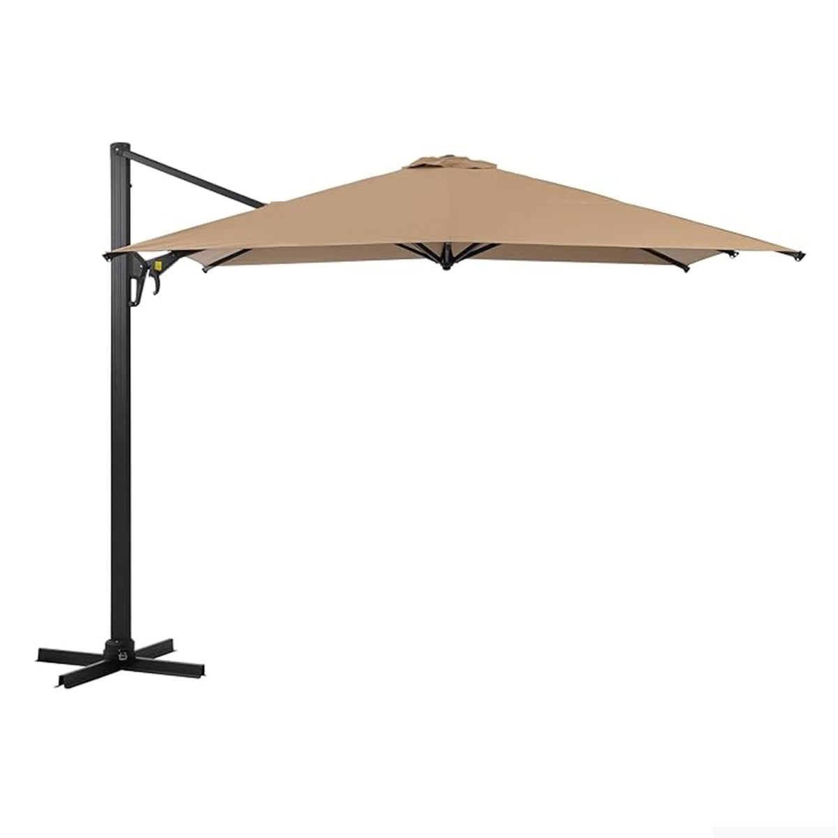 10 ft Khaki Cantilever Patio Umbrella with Tilt