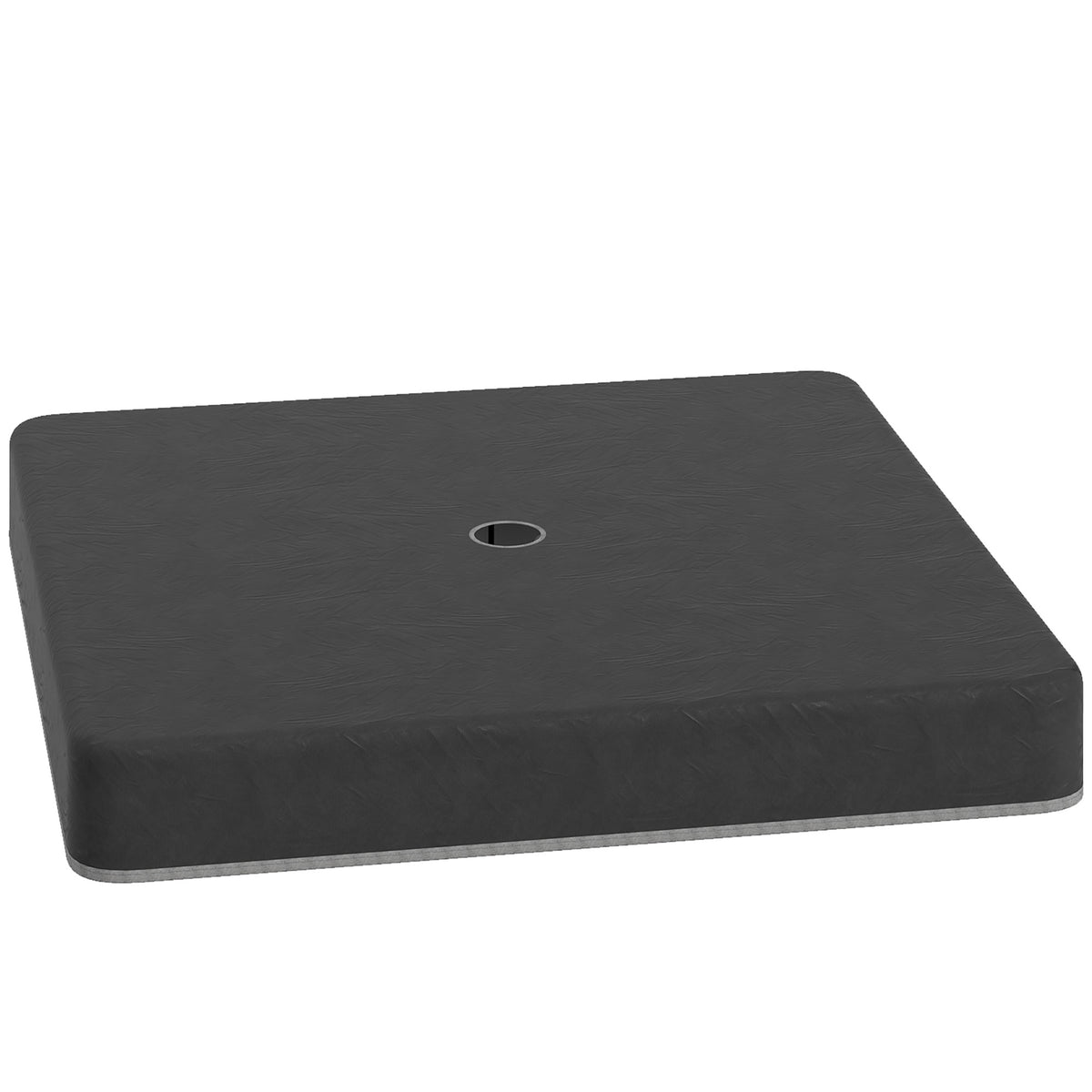 Black Umbrella Base Weights with Cover, Set of 4, 176 lb Fill