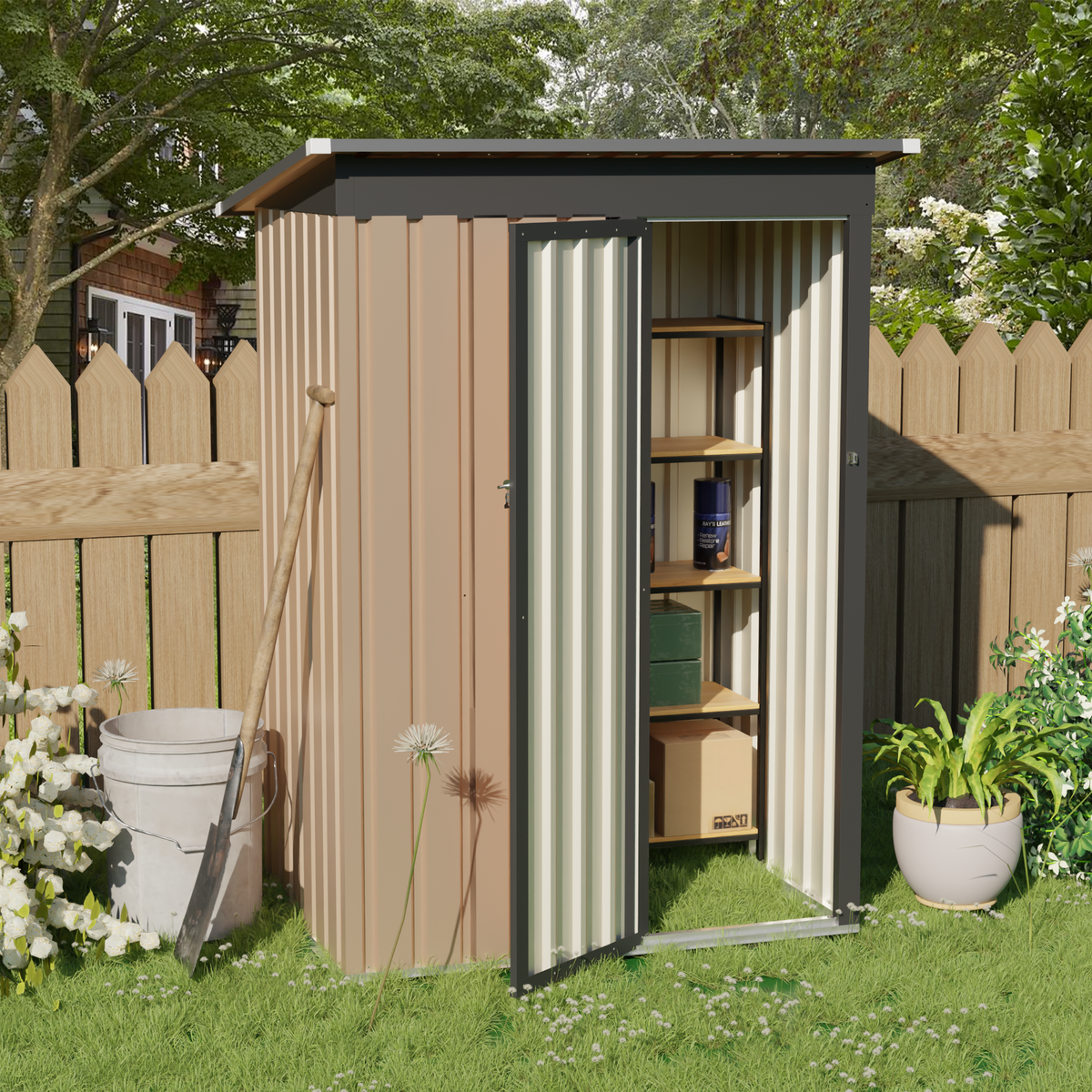 3x5 ft Metal Storage Shed