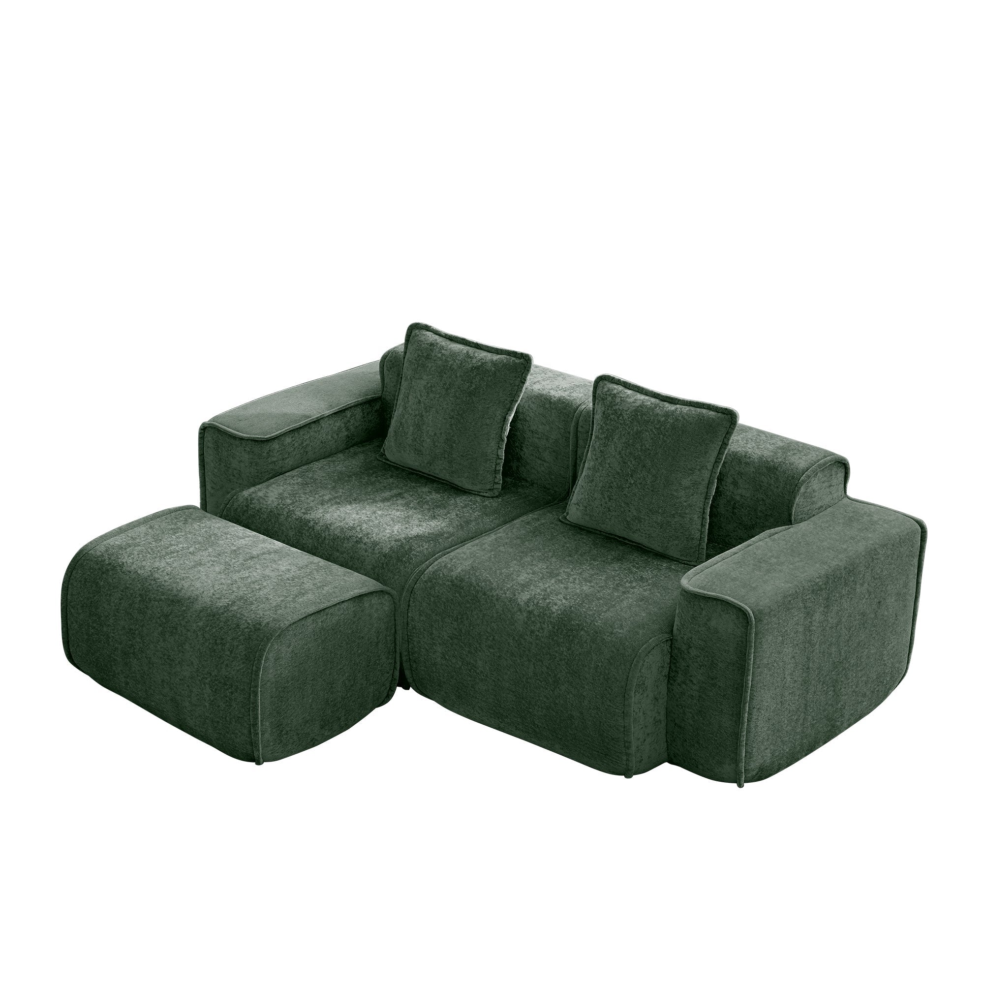 Seneca 2-Seat Boneless Couch in Olive #OttOnly_1 #Color_Olive