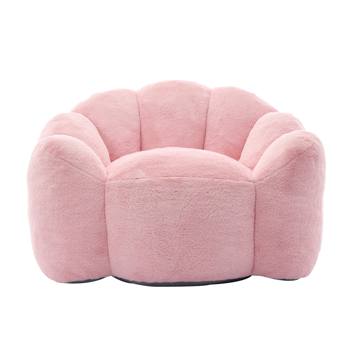 Pink Plush Bean Bag Sofa