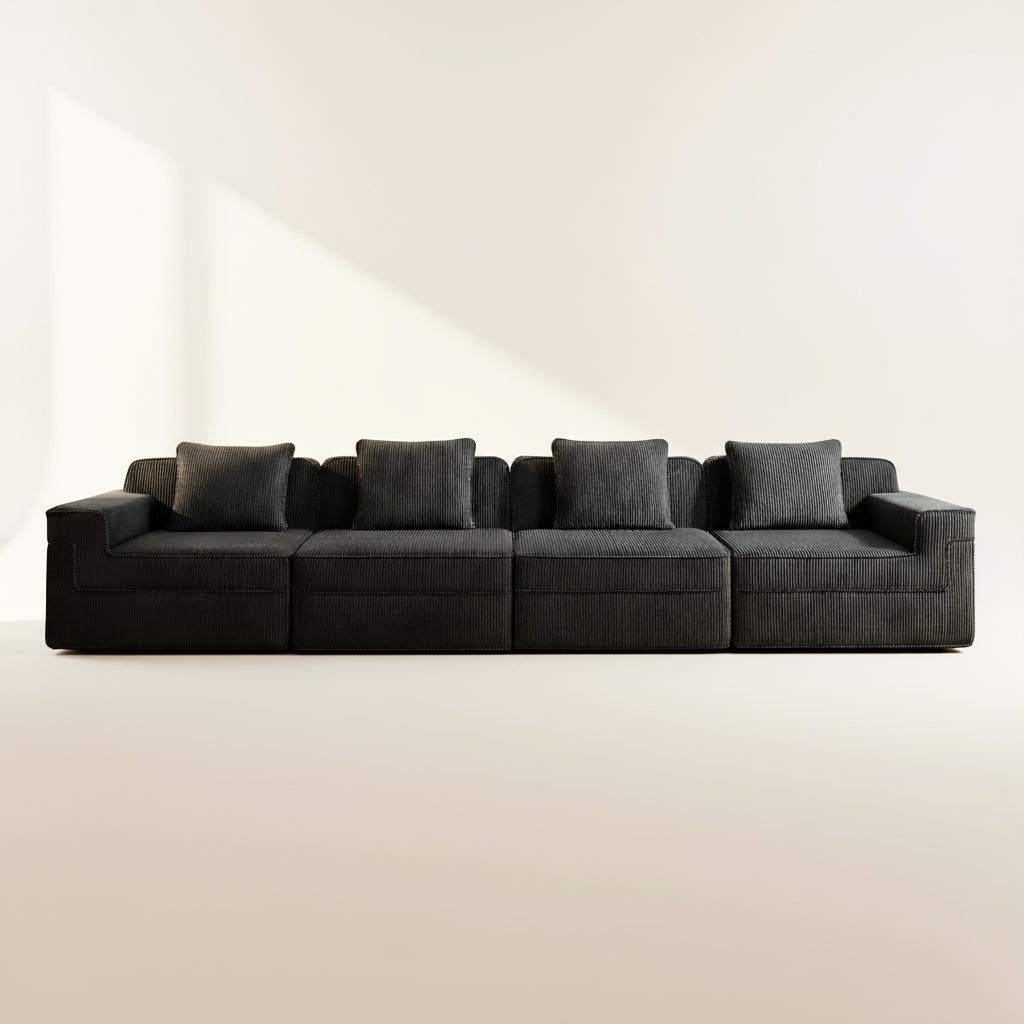 Hudson 4-Seat Boneless Couch in Black #OttOnly_0 #Color_Black