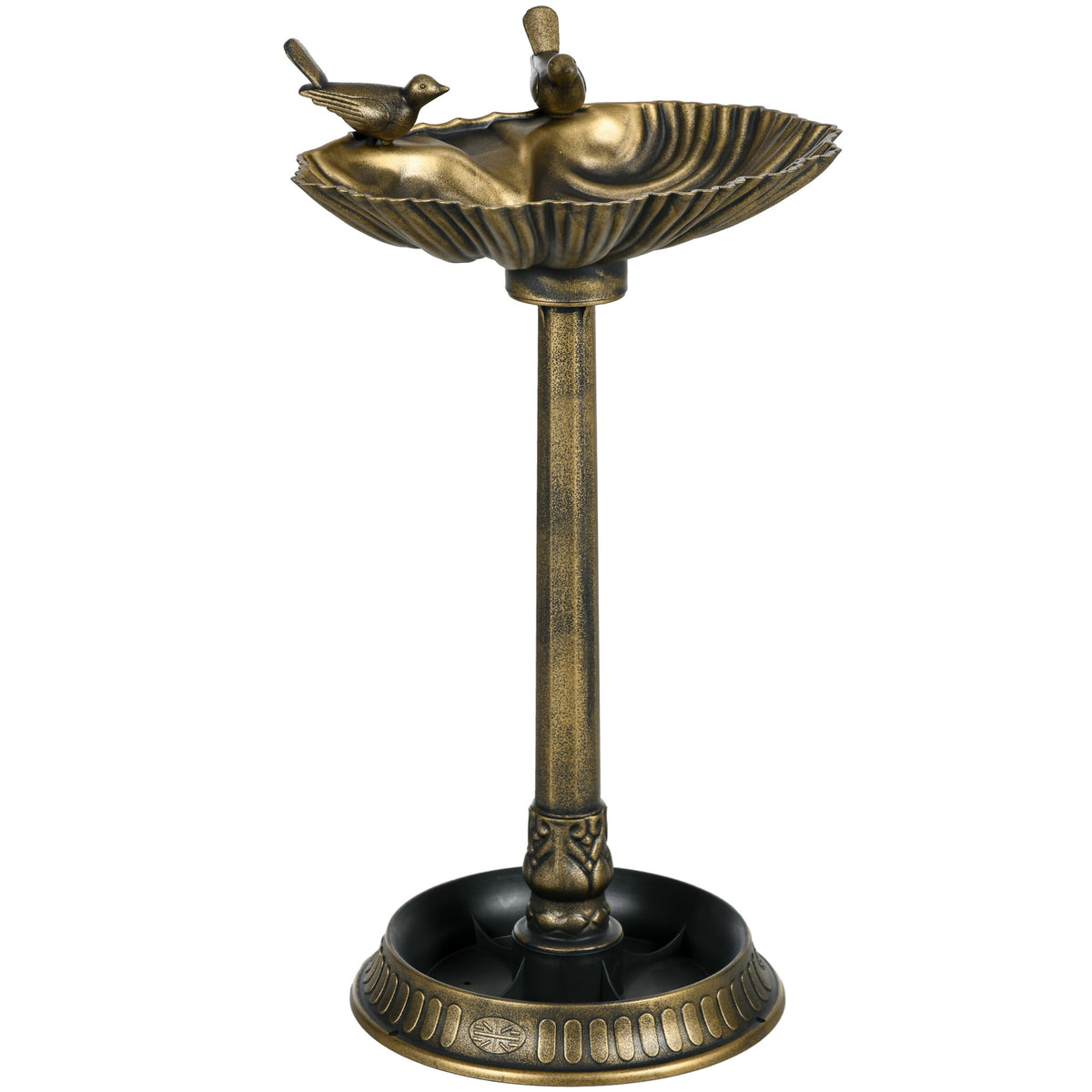 Bronze Resin Bird Bath, 32 in Tall