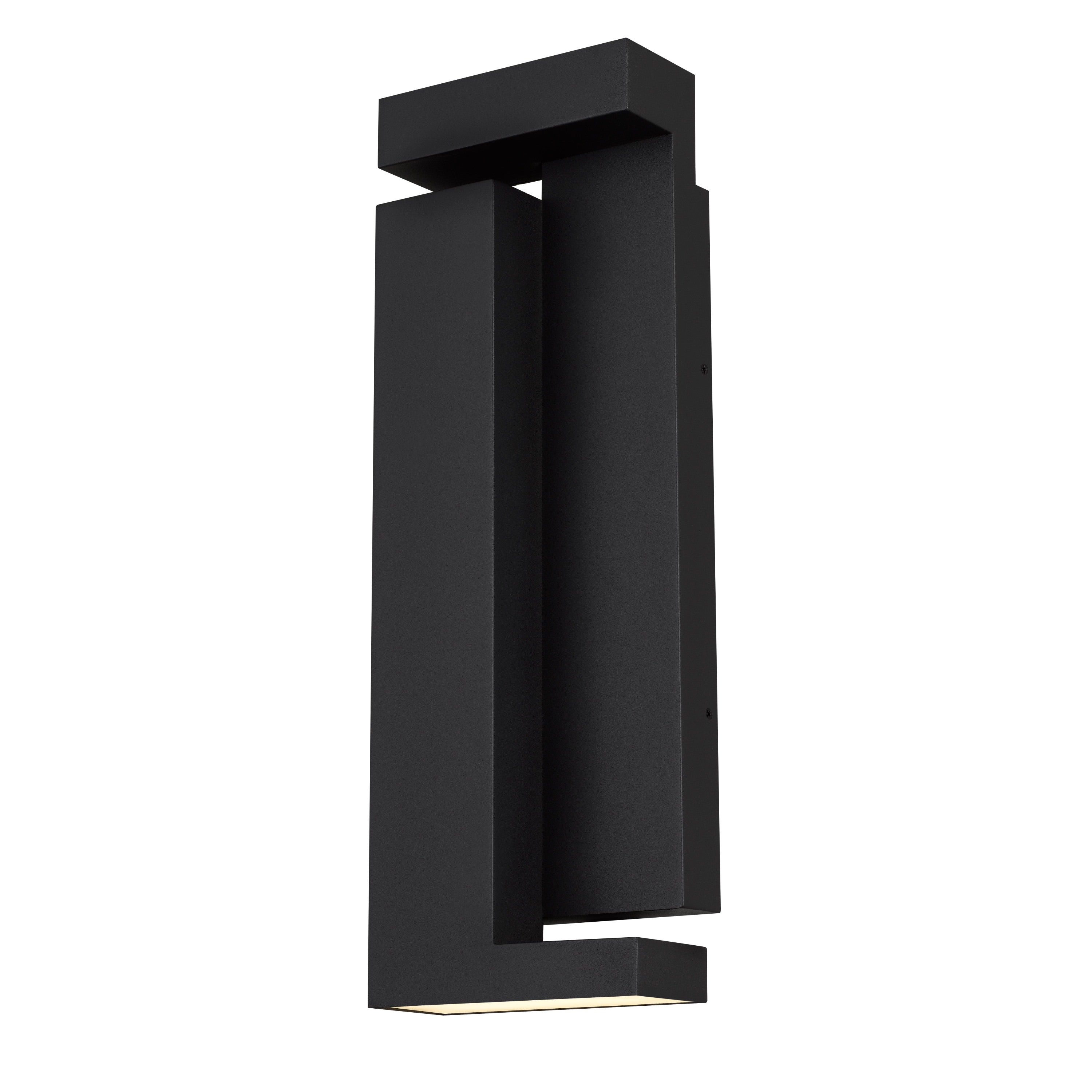 Black Dimmable Wall Sconce, 18 in