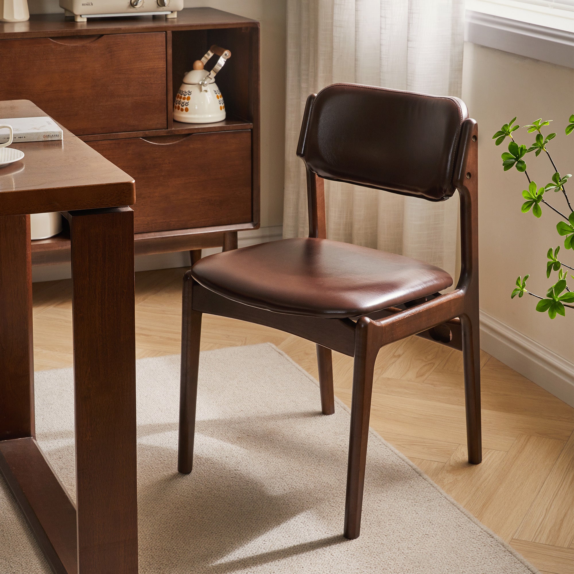 Coffee Fabric Office Chair