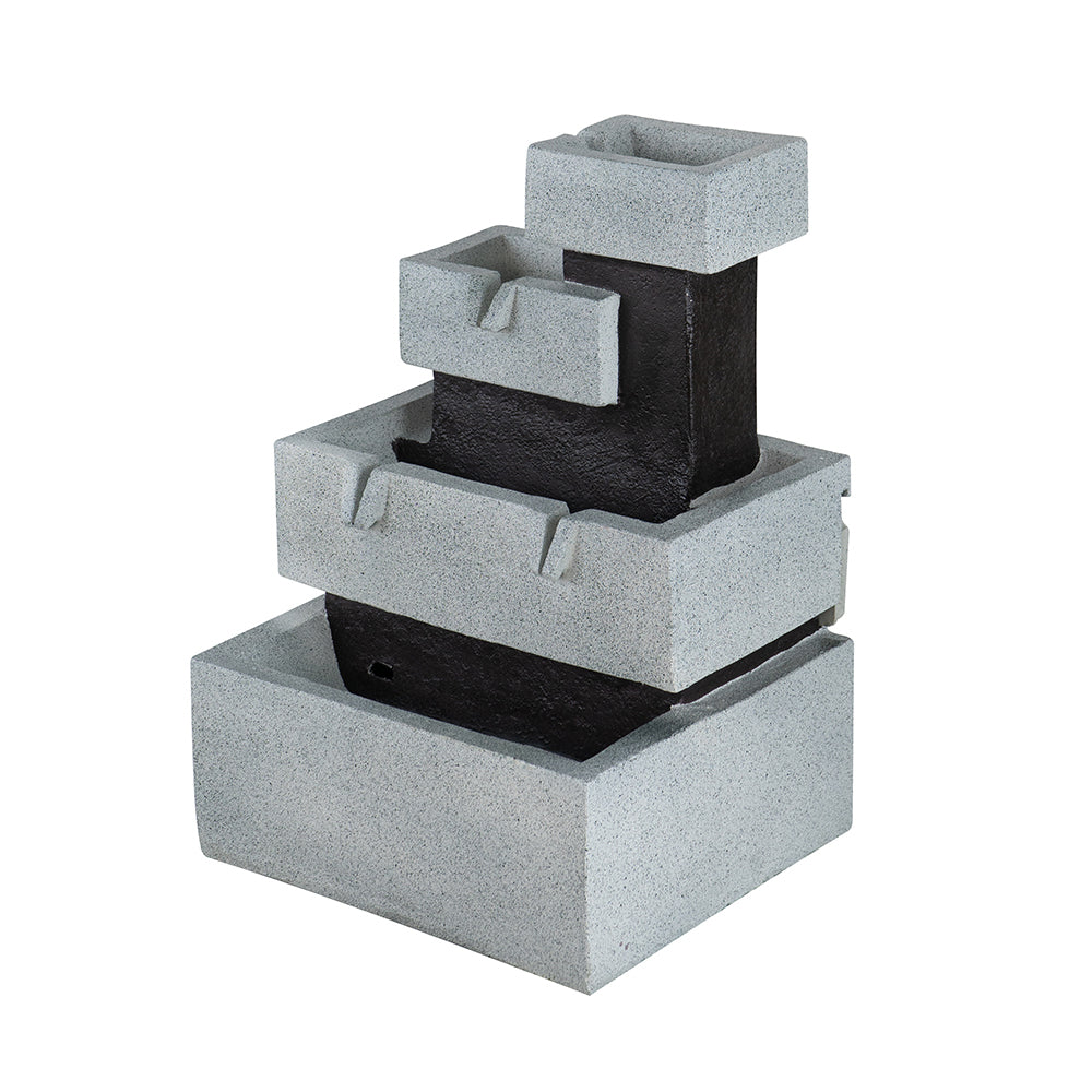 Resin Outdoor Water Fountain, 22.4 in Tall