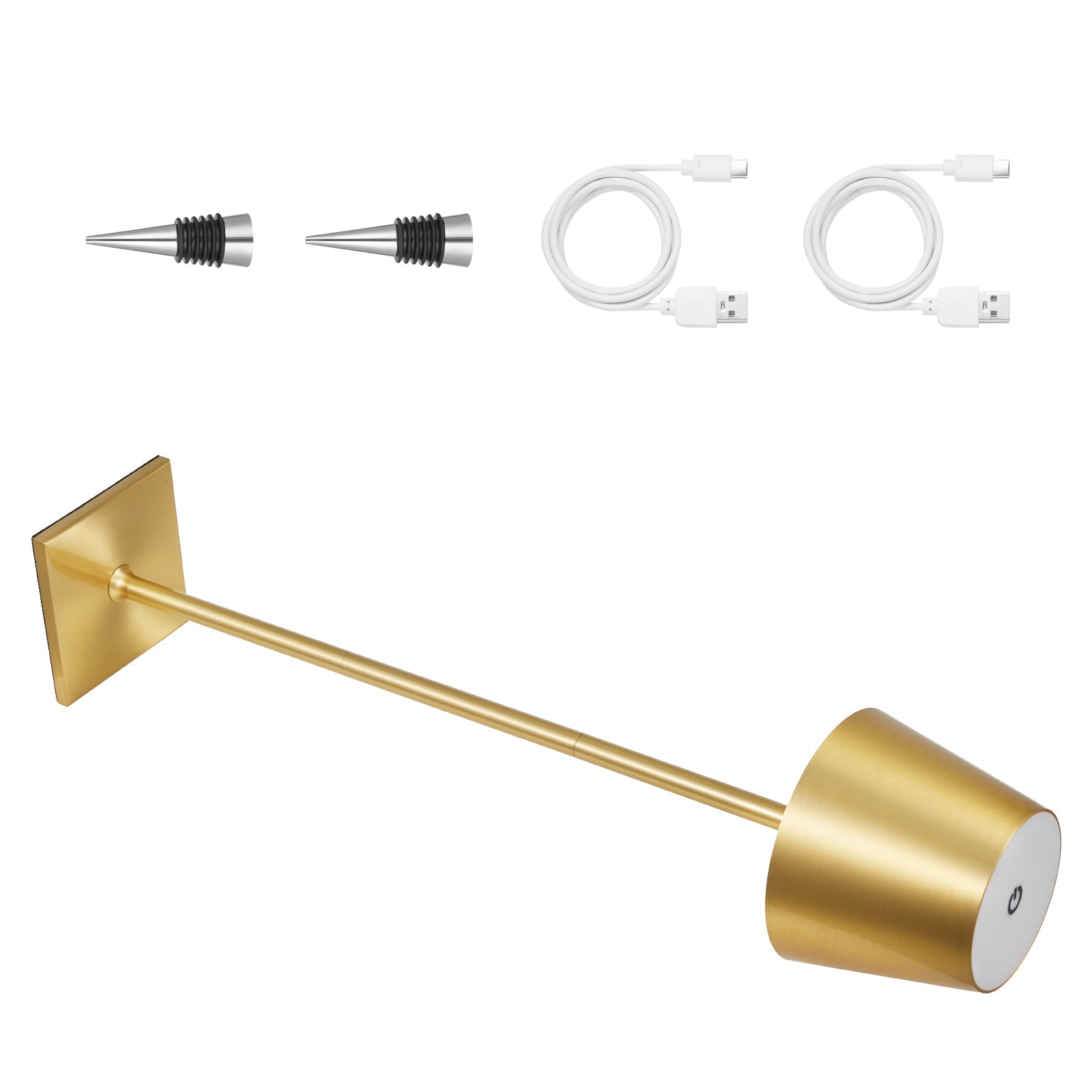 Gold LED Rechargeable Table Lamp