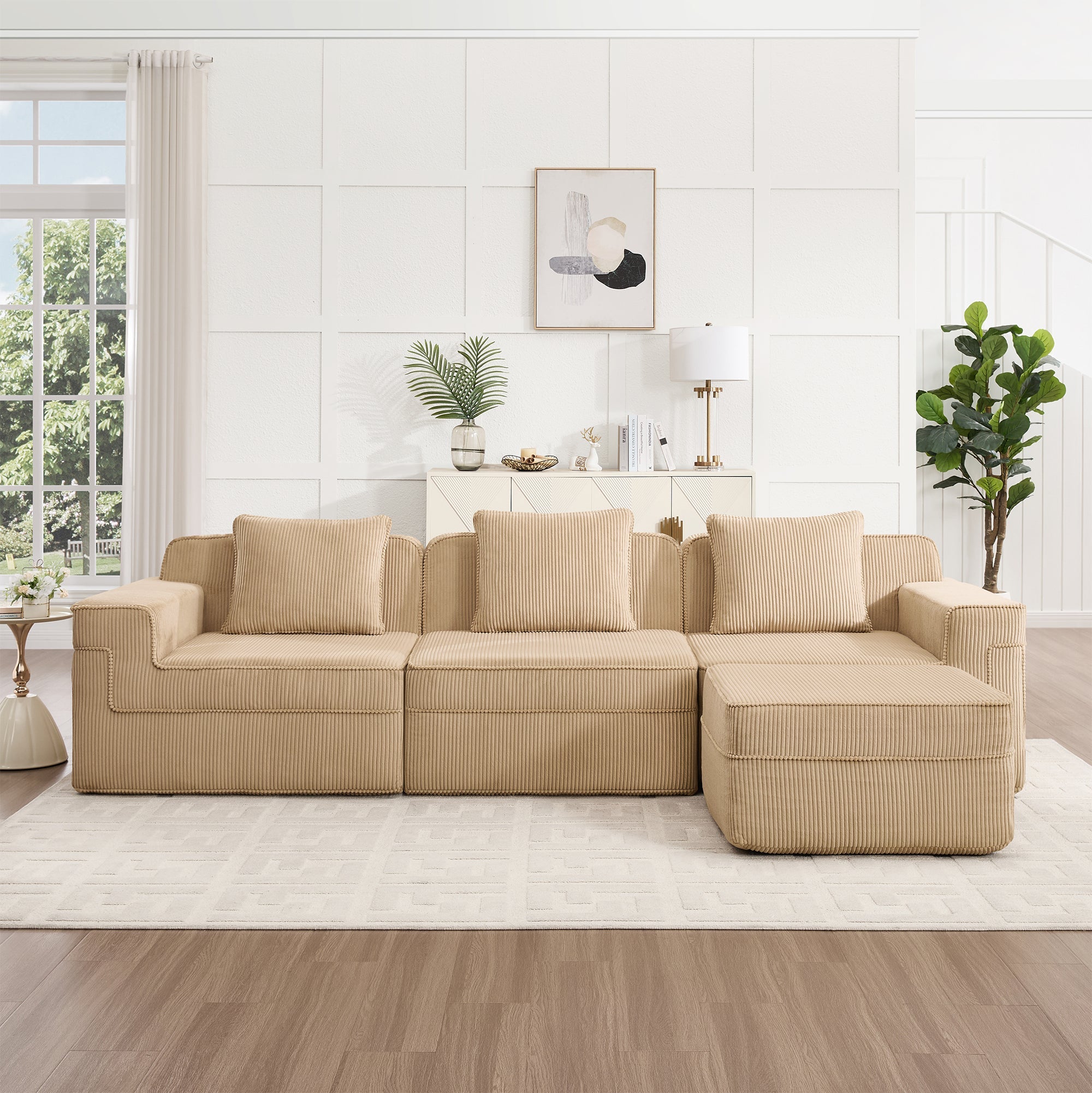 Hudson 3-Seat Boneless Couch in Camel #OttOnly_1 #Color_Camel