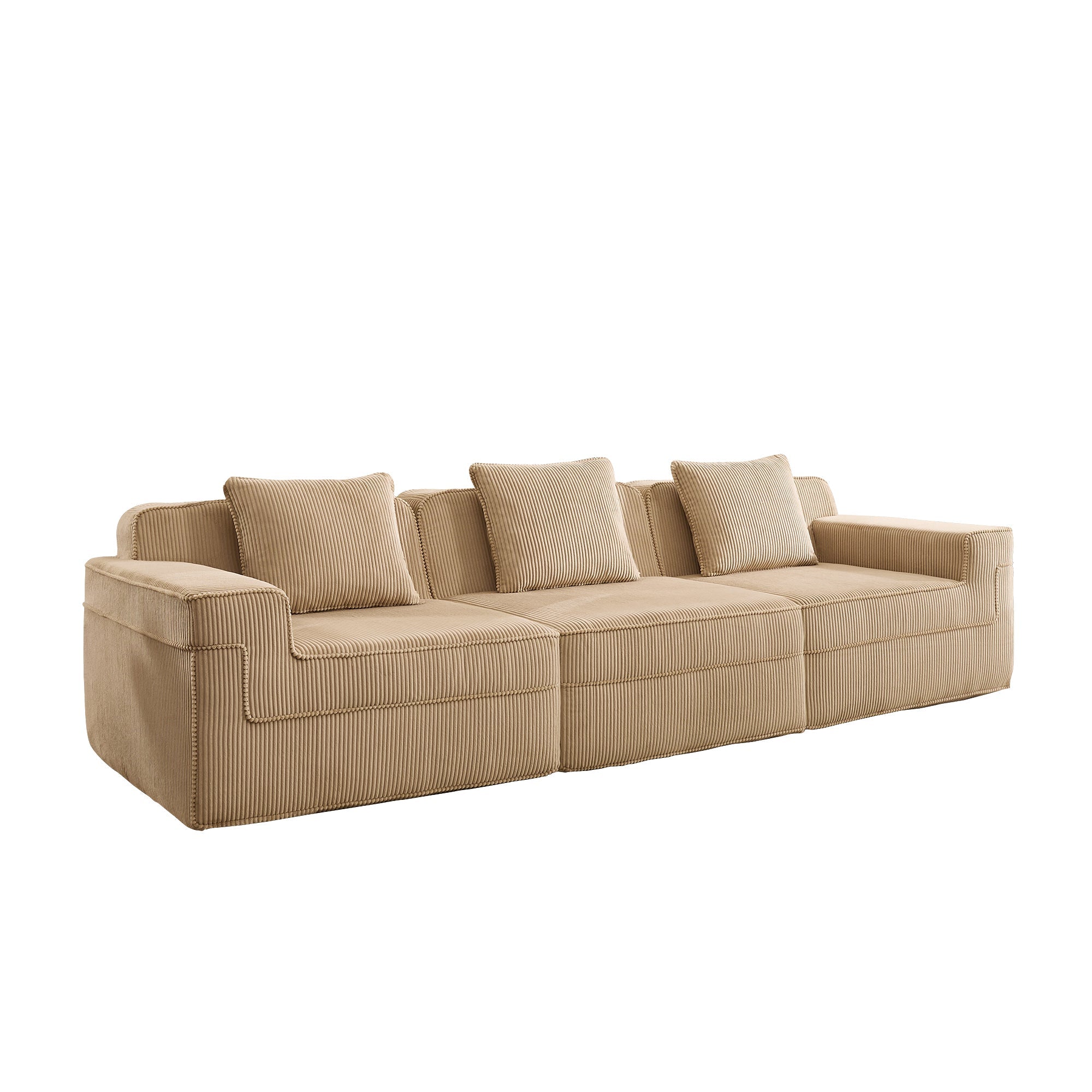 Hudson 3-Seat Boneless Couch in Camel #OttOnly_0 #Color_Camel