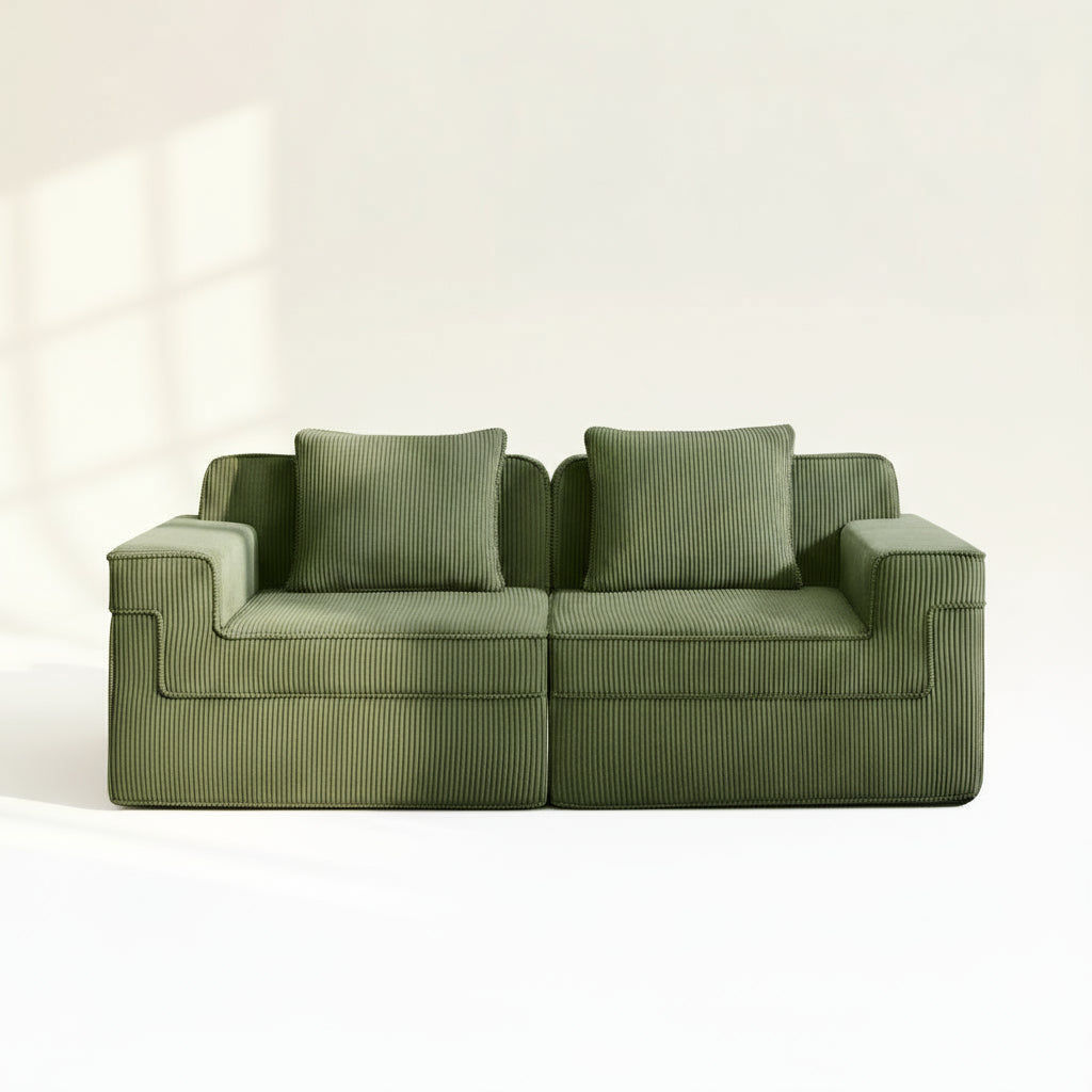 Hudson 2-Seat Boneless Couch in Olive #OttOnly_0 #Color_Olive