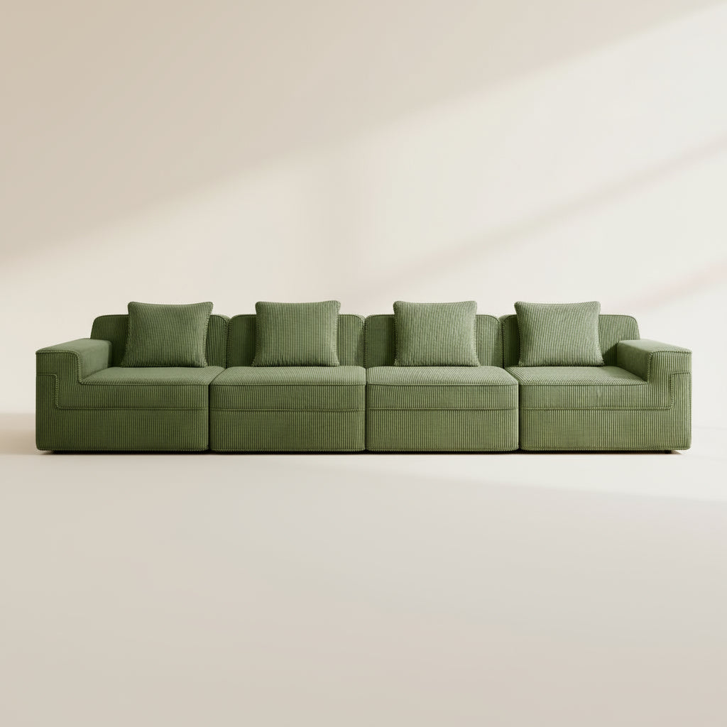 Hudson 4-Seat Boneless Couch in Olive #OttOnly_0 #Color_Olive