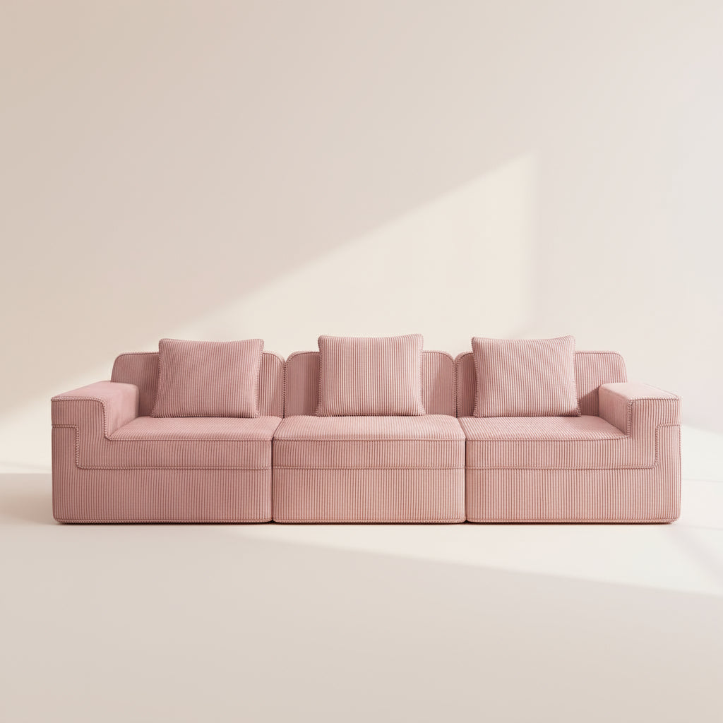Hudson 3-Seat Boneless Couch in Pink #OttOnly_0 #Color_Pink
