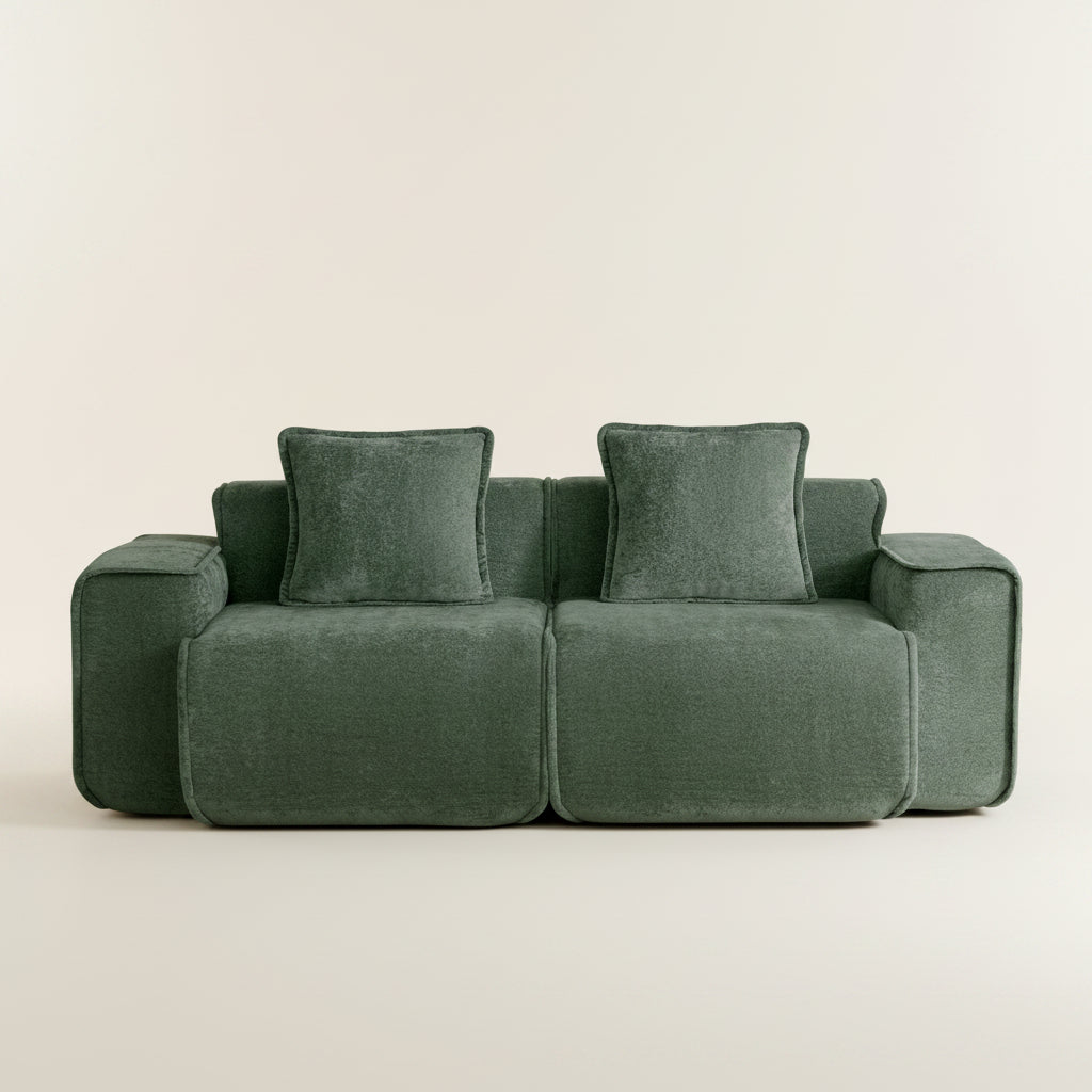 Seneca 2-Seat Boneless Couch in Olive #OttOnly_0 #Color_Olive