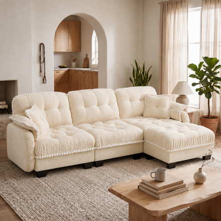 Cream Sectionals