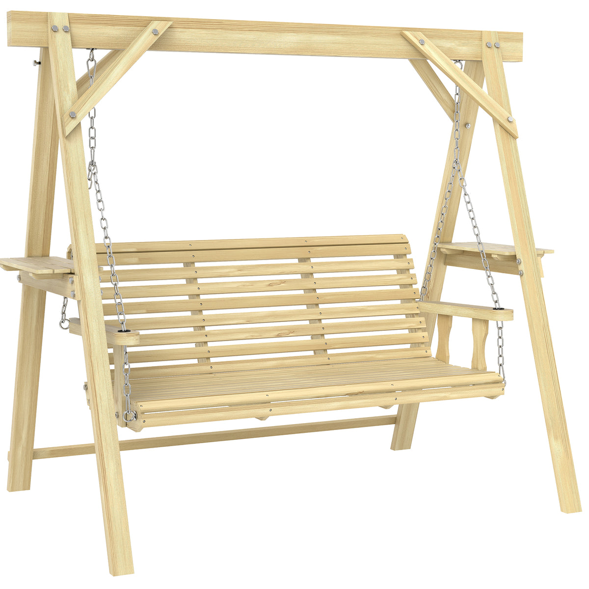 Natural Porch Swing with Stand