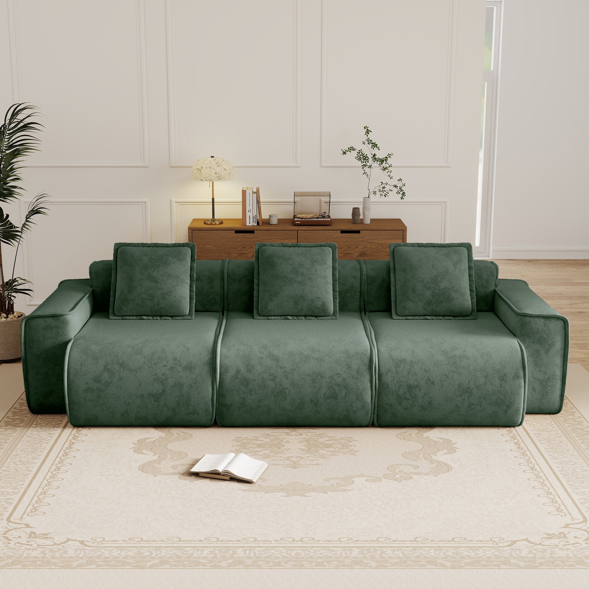 Seneca 3-Seat Boneless Couch in Olive #OttOnly_0 #Color_Olive