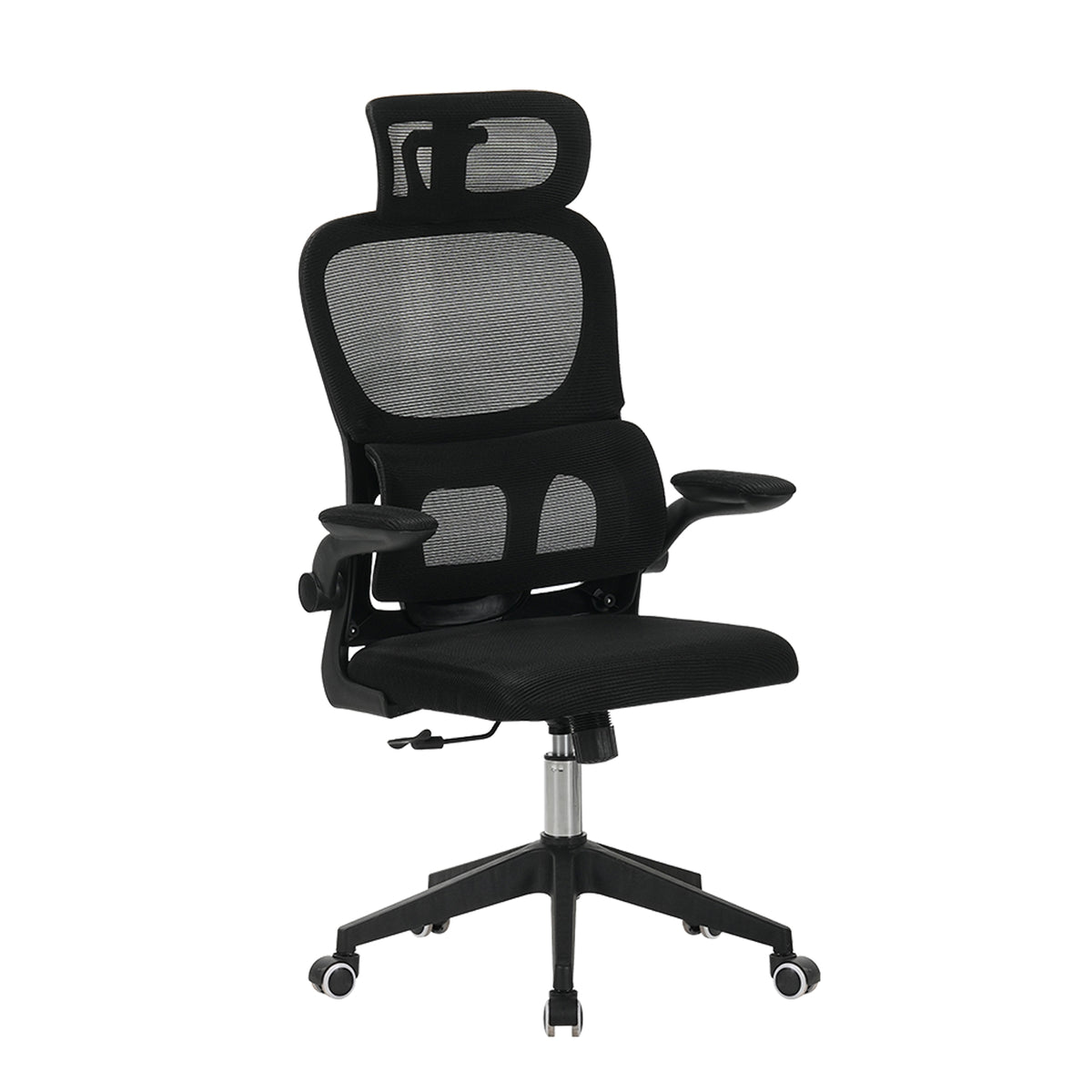 Black Mesh Office Chair, Reclining