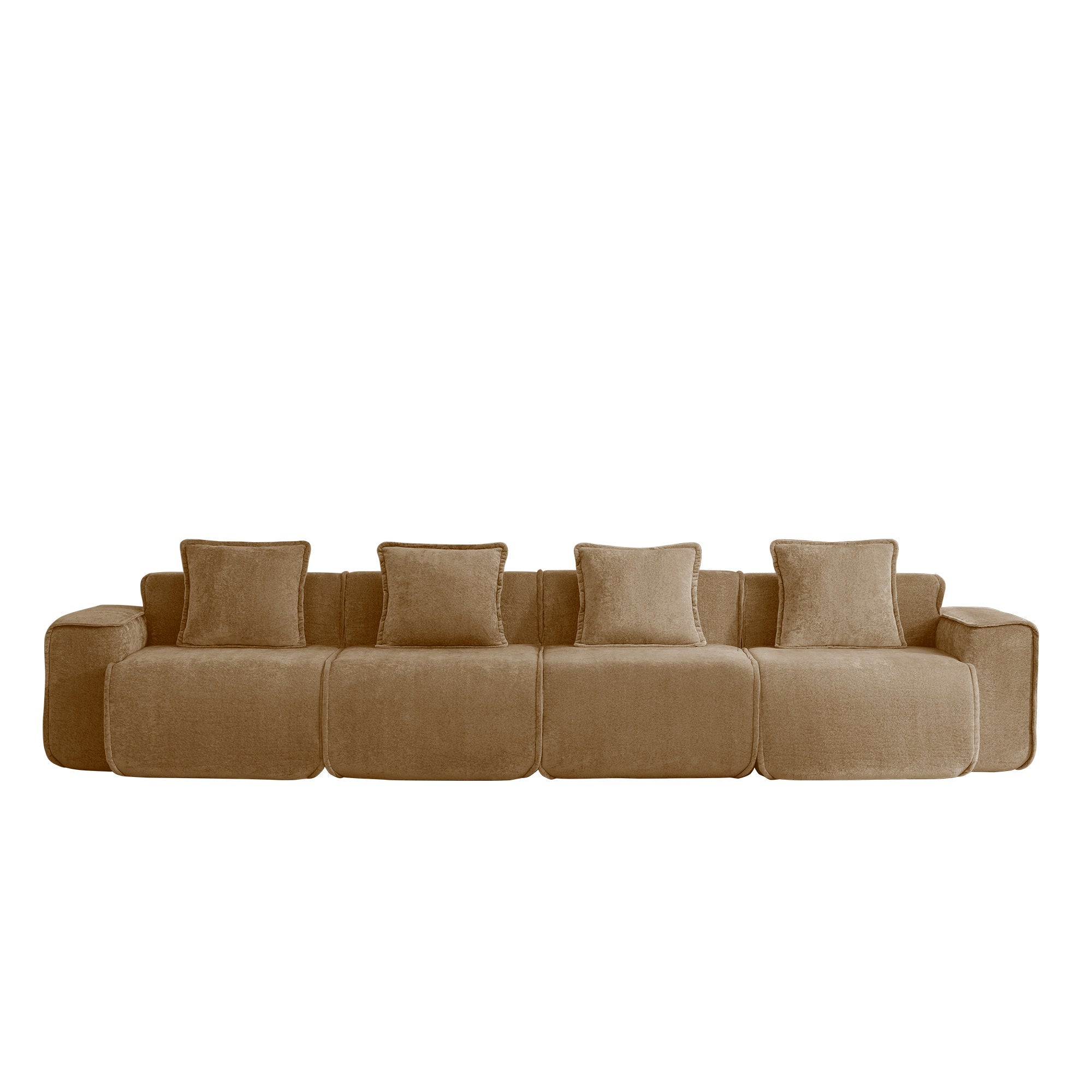 Seneca 4-Seat Boneless Couch in Mocha #OttOnly_0 #Color_Mocha