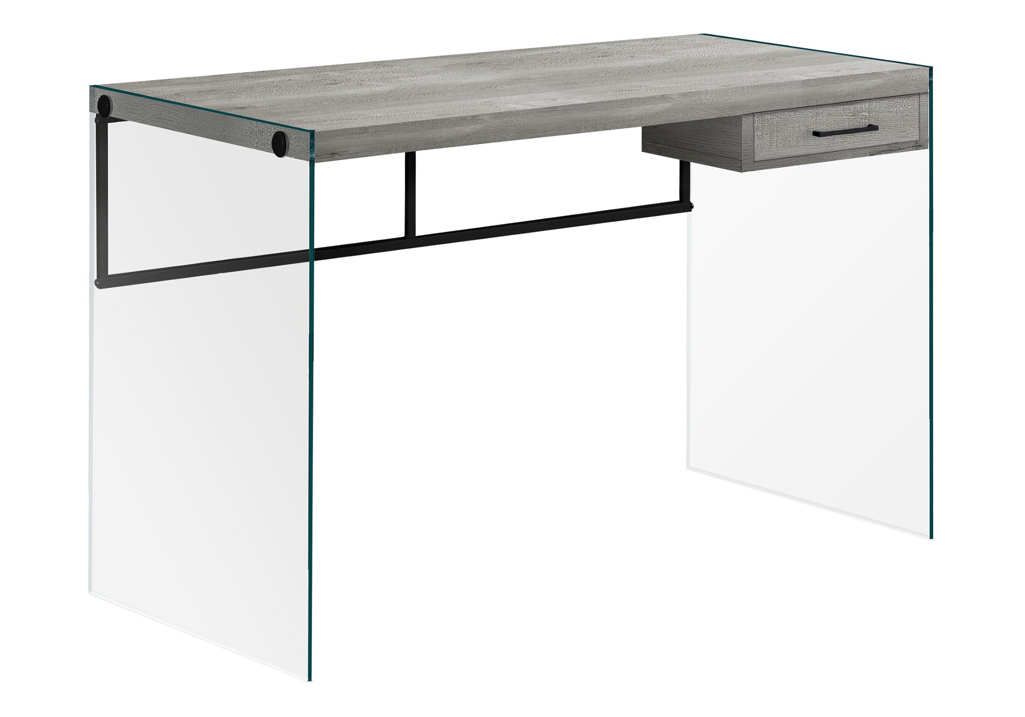 Contemporary Computer Desk, 48 in, Gray