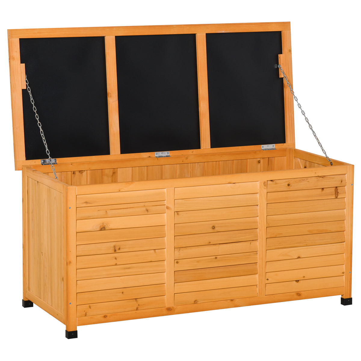 75 Gallon Yellow Solid Wood Deck Box