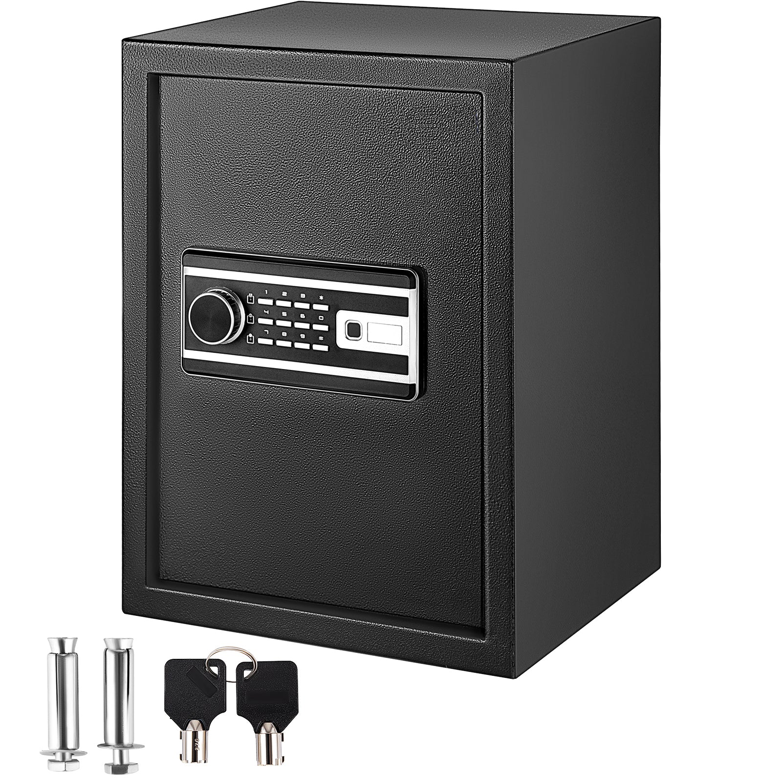Steel Office Safe, 21.7 in, Black