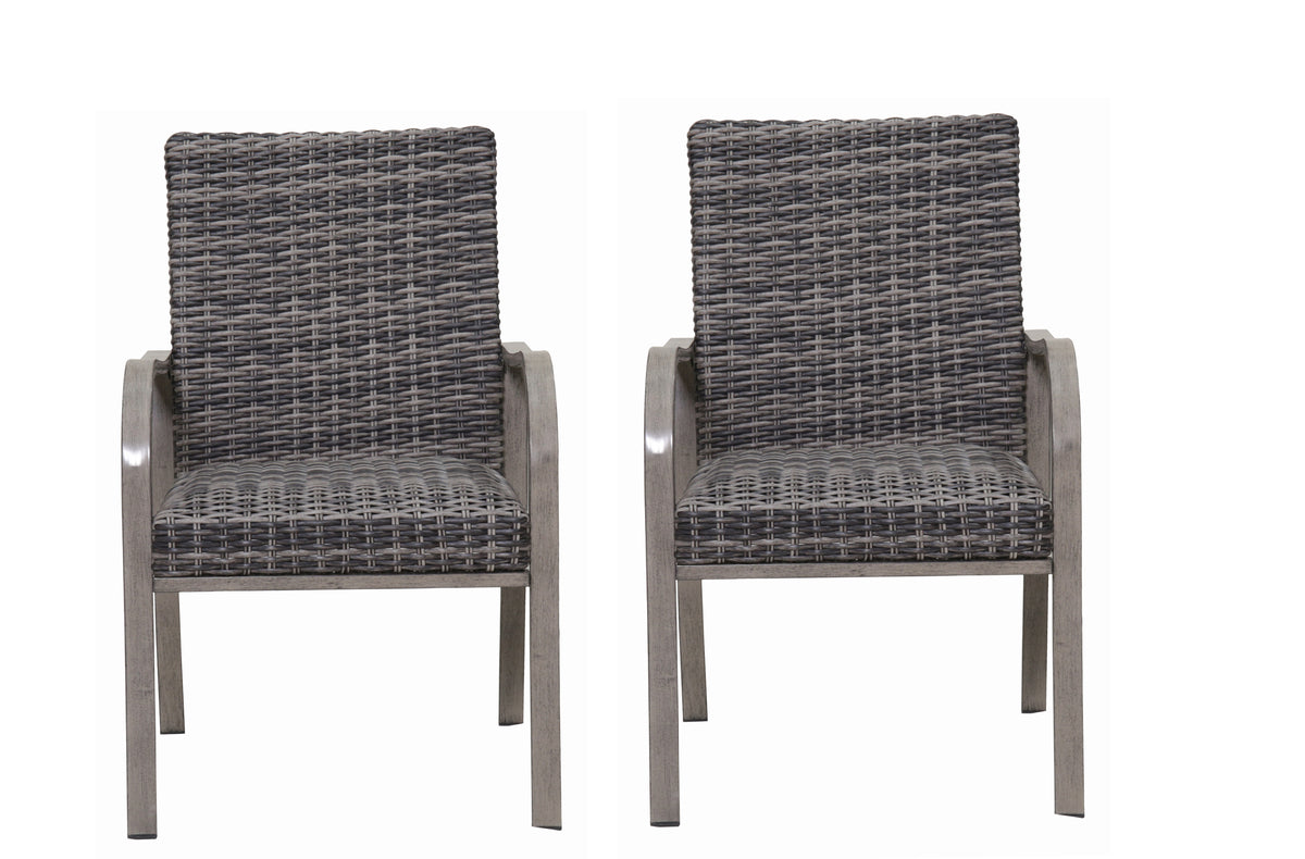 Metal Outdoor Dining Chair, Set of 2