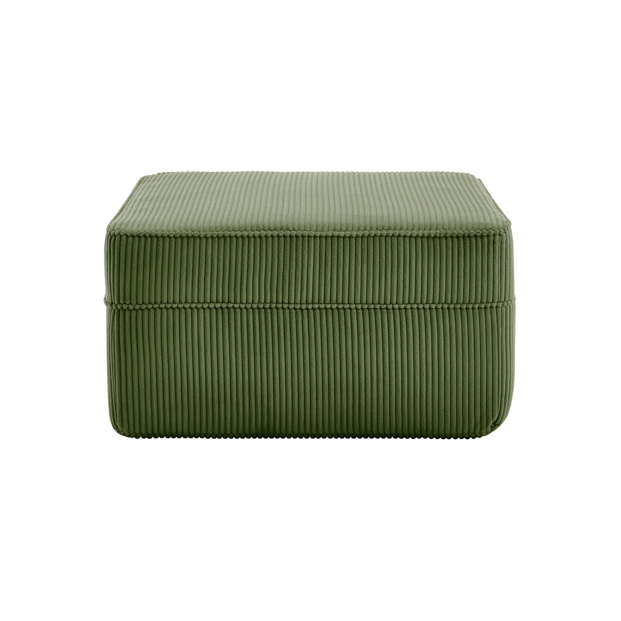 Hudson Boneless Ottoman in Olive #Color_Olive