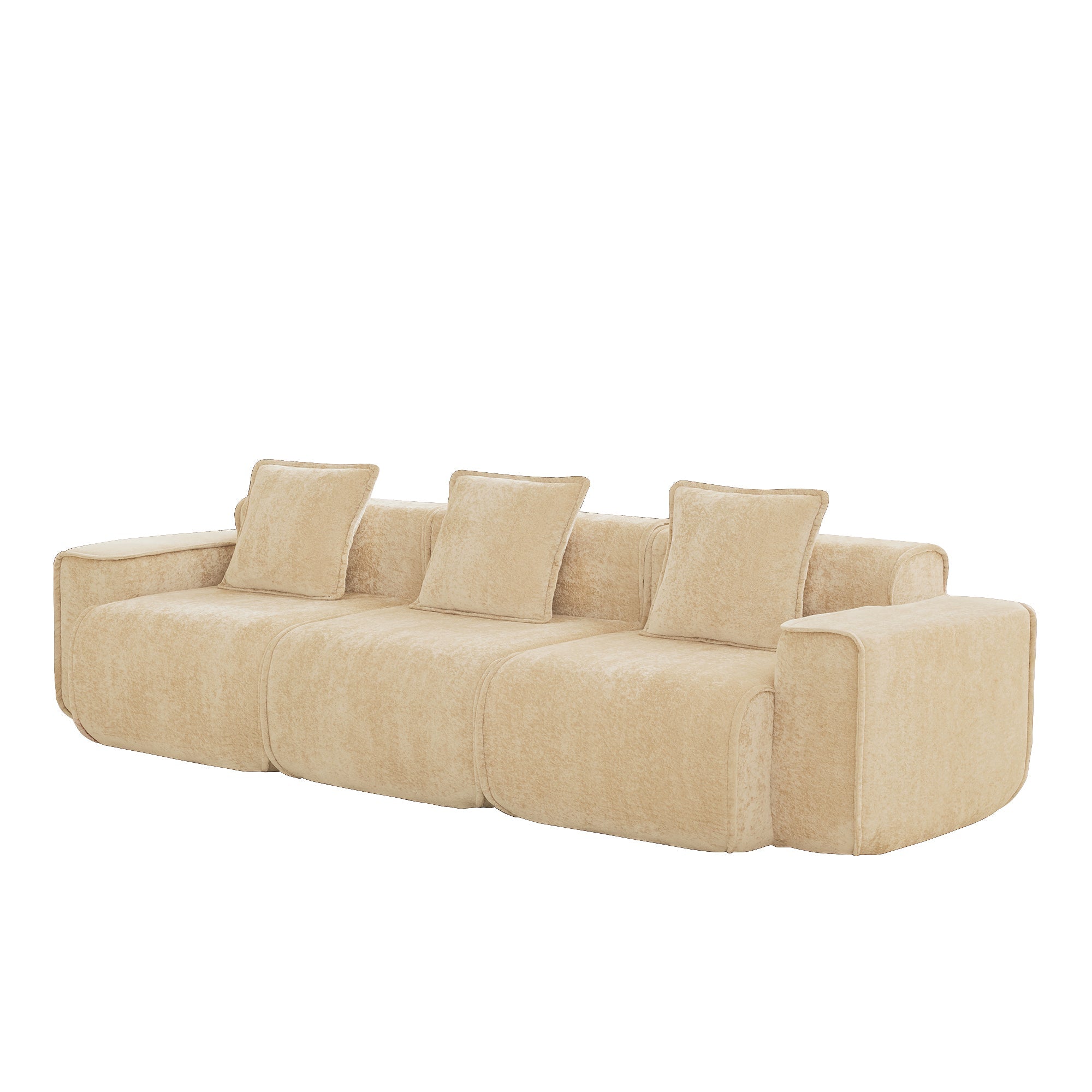 Seneca 3-Seat Boneless Couch in Camel #OttOnly_0 #Color_Camel