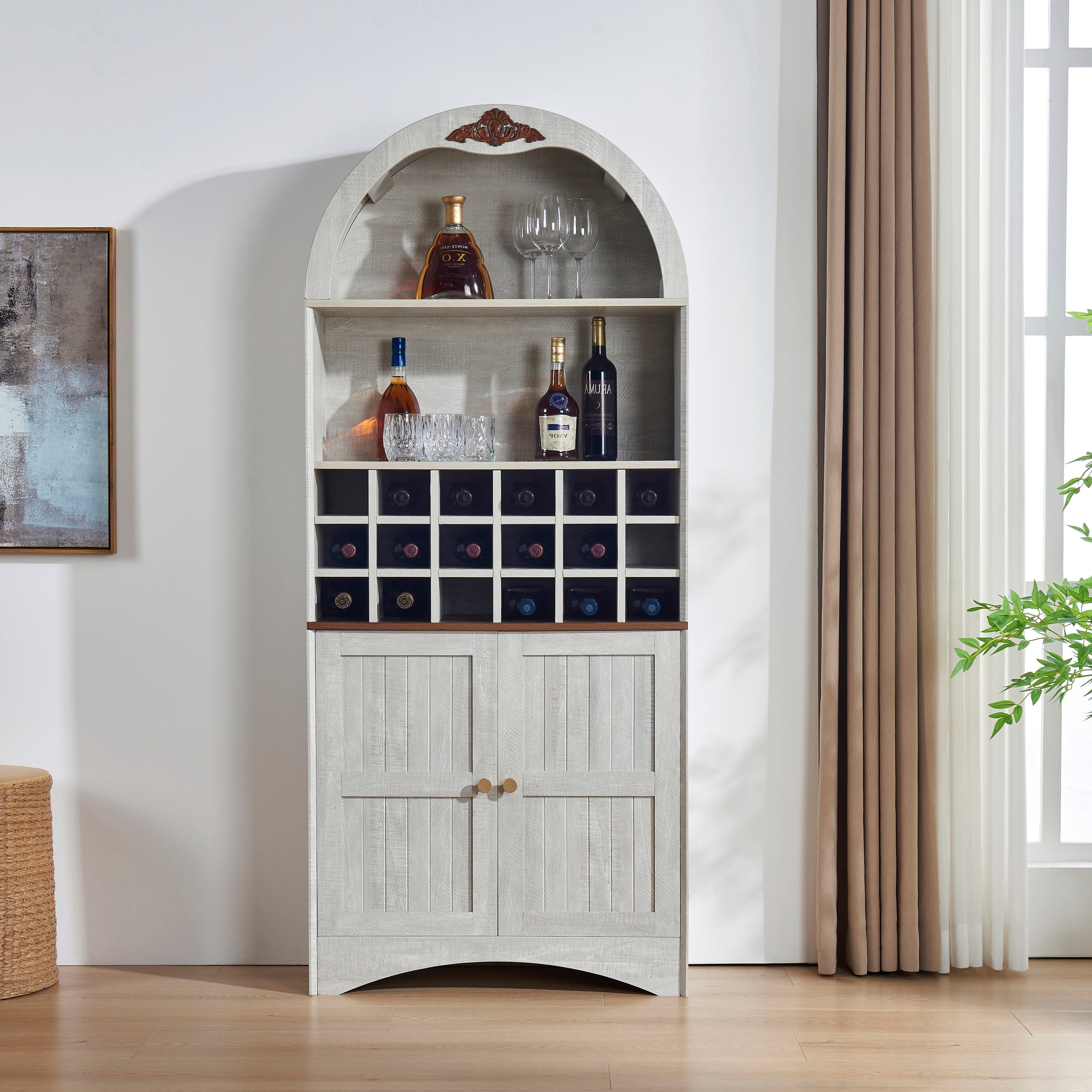 Bookcase, Adjustable Shelves, 70.9 in Tall, Oak