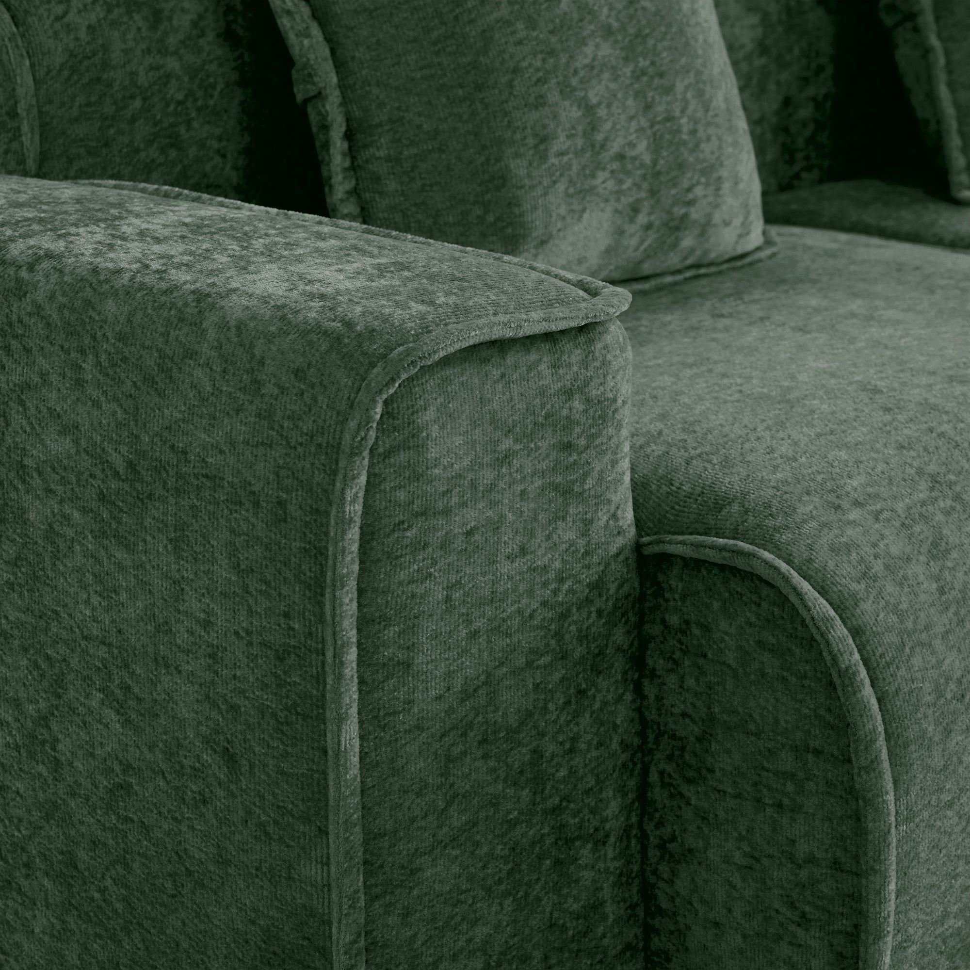 Seneca 2-Seat Boneless Couch in Olive #Color_Olive
