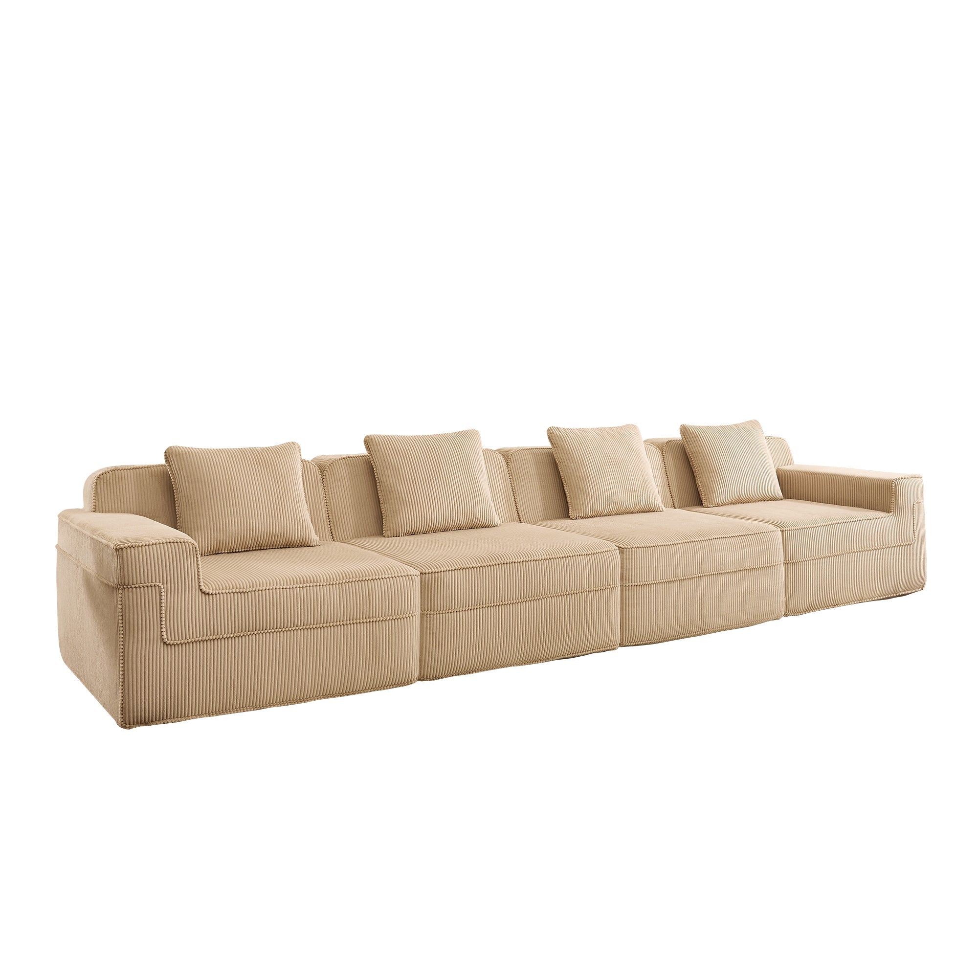 Hudson 4-Seat Boneless Couch in Camel #OttOnly_0 #Color_Camel
