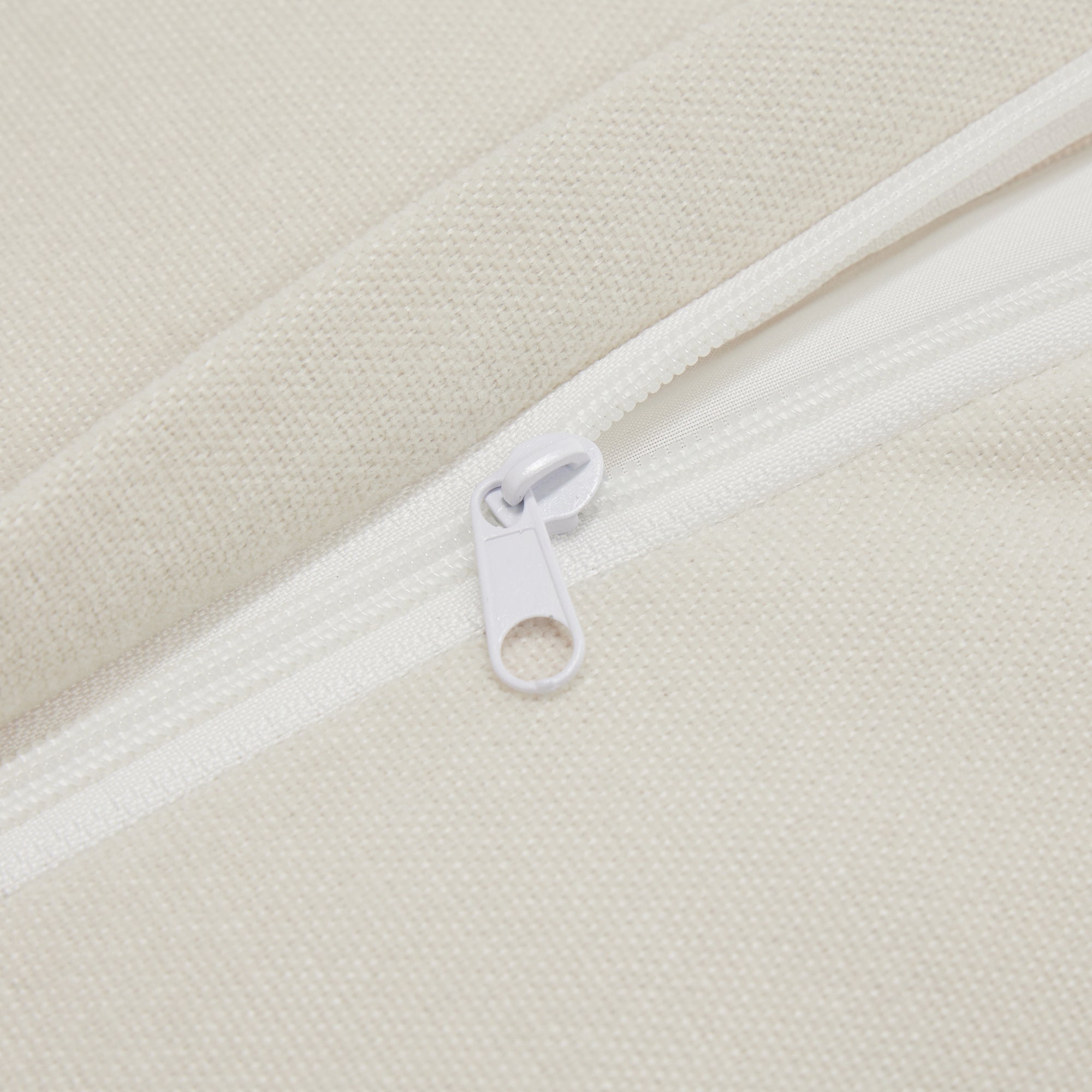 Fluffy 3-Seat Modular Sofa in Chenille Cream #Fabric_Chenille Cream