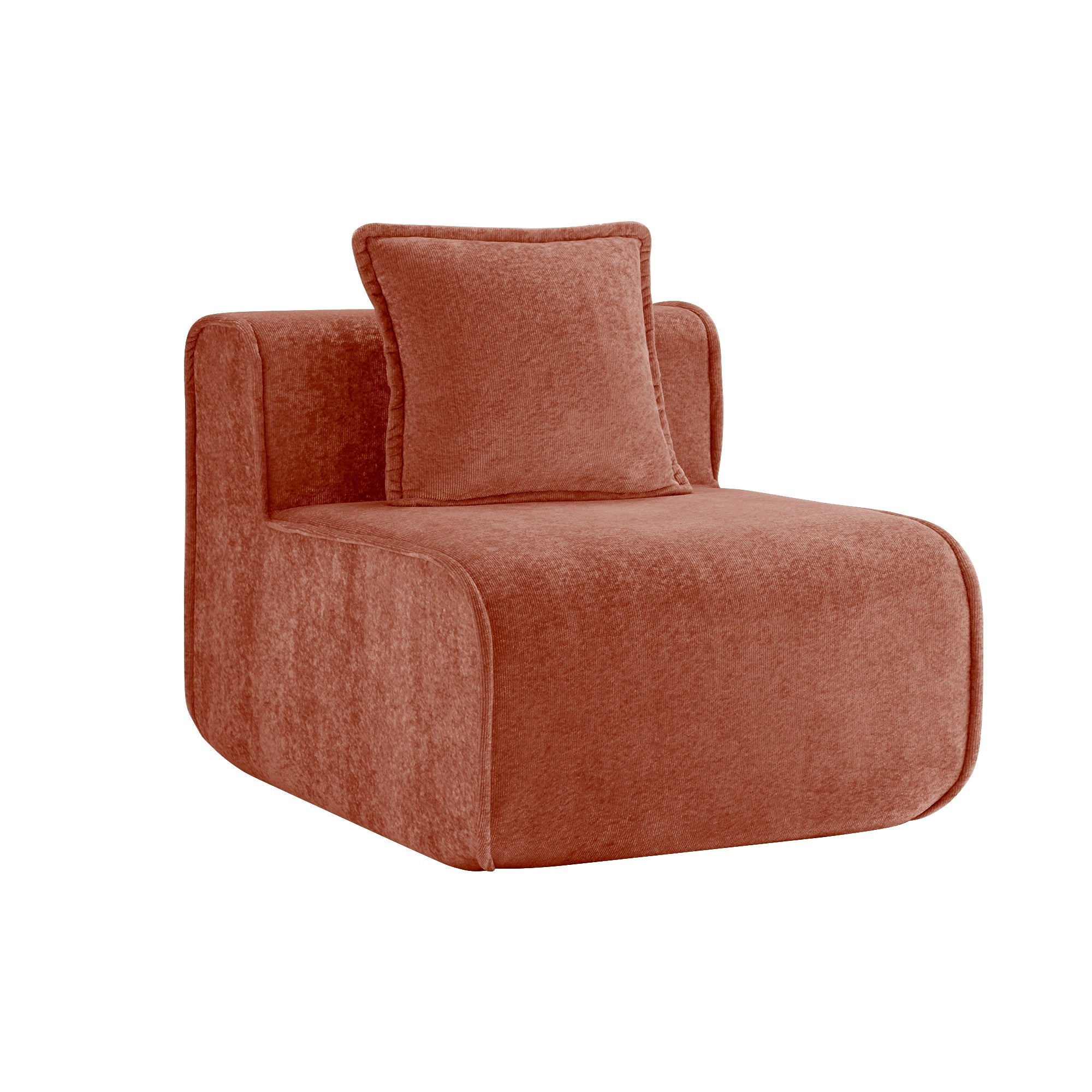 Seneca Armless Module in Terracotta #Color_Terracotta