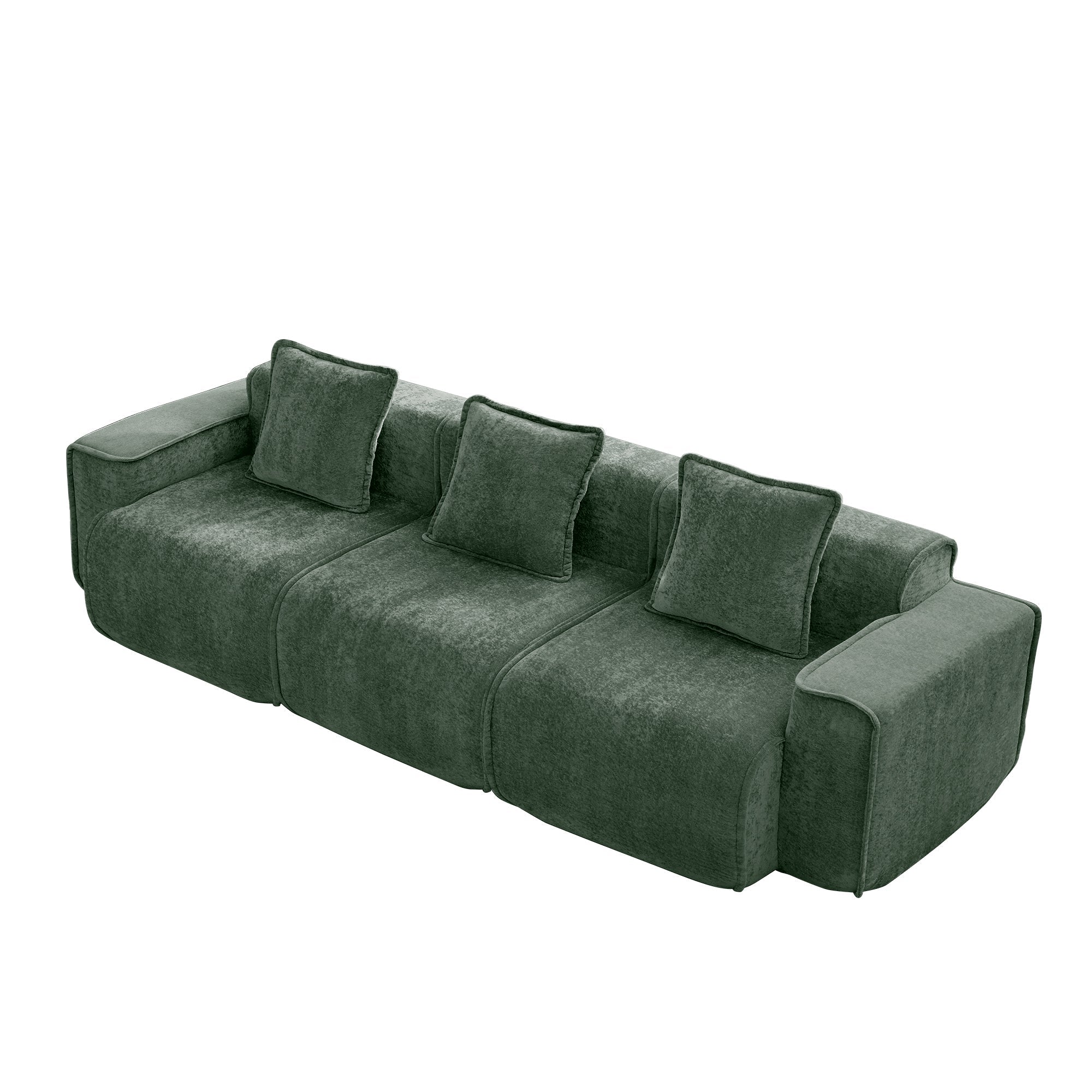 Seneca 3-Seat Boneless Couch in Olive #OttOnly_0 #Color_Olive