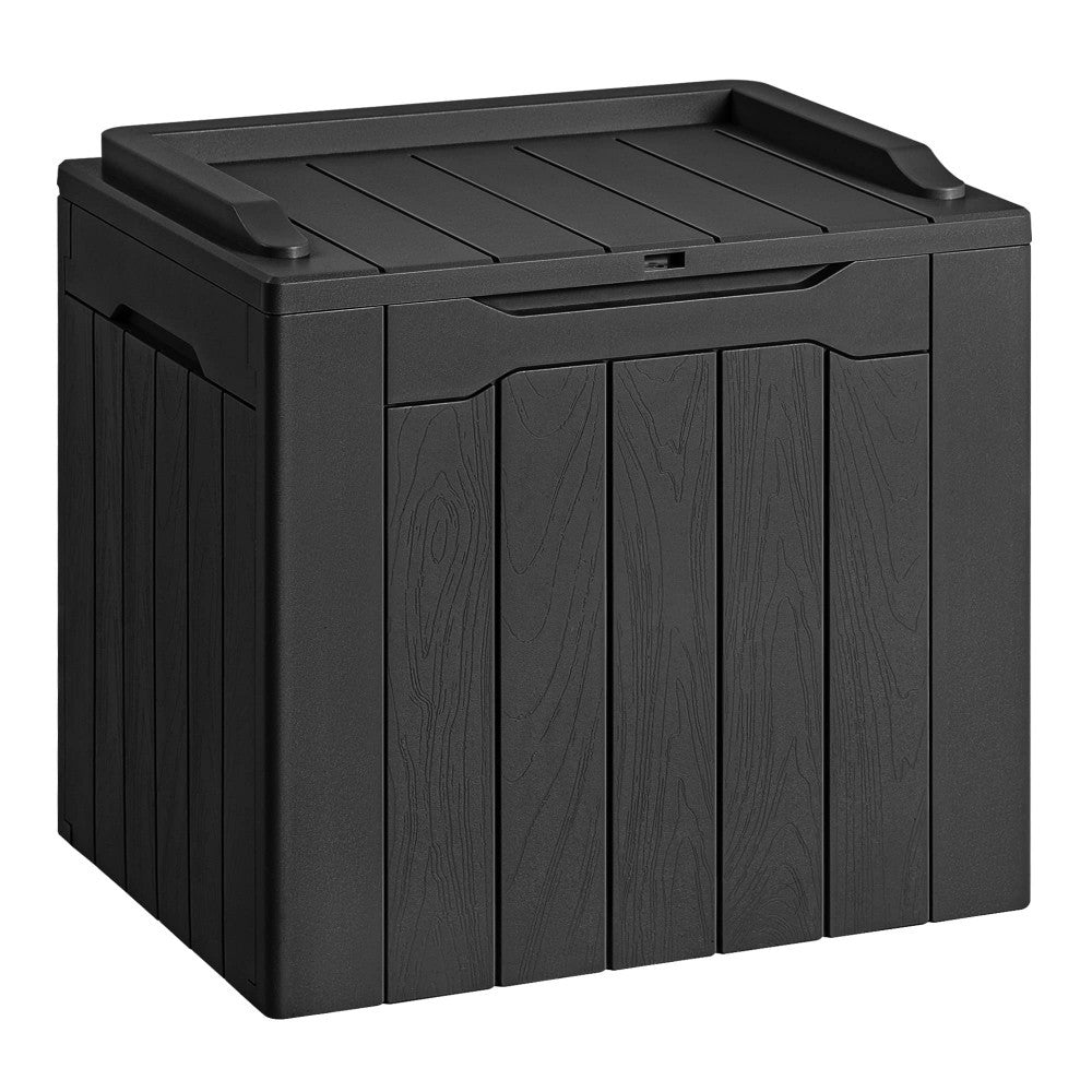 30 Gallon Black Resin Deck Box, 21 in Tall