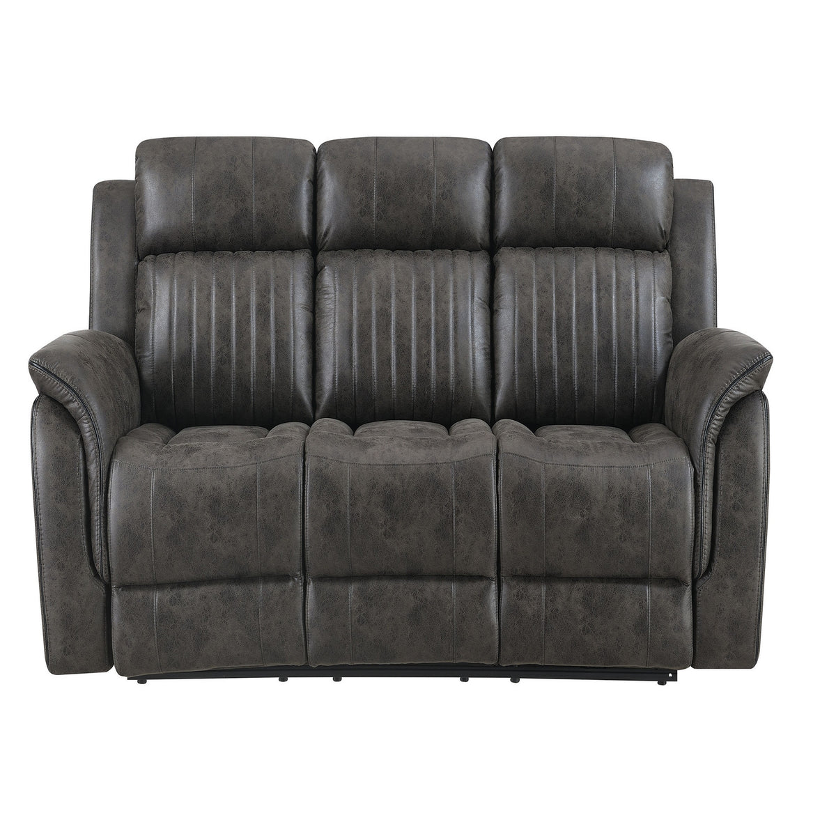 Gray Reclining Sofa, 83.1 in Wide