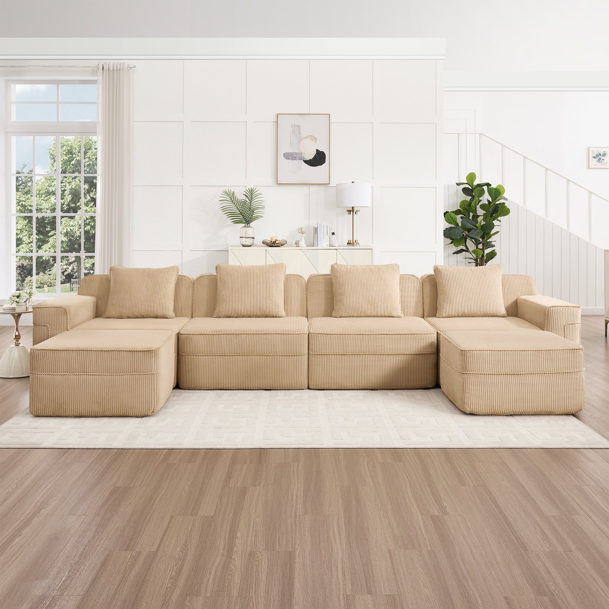 Hudson 4-Seat Boneless Couch in Camel #OttOnly_2 #Color_Camel