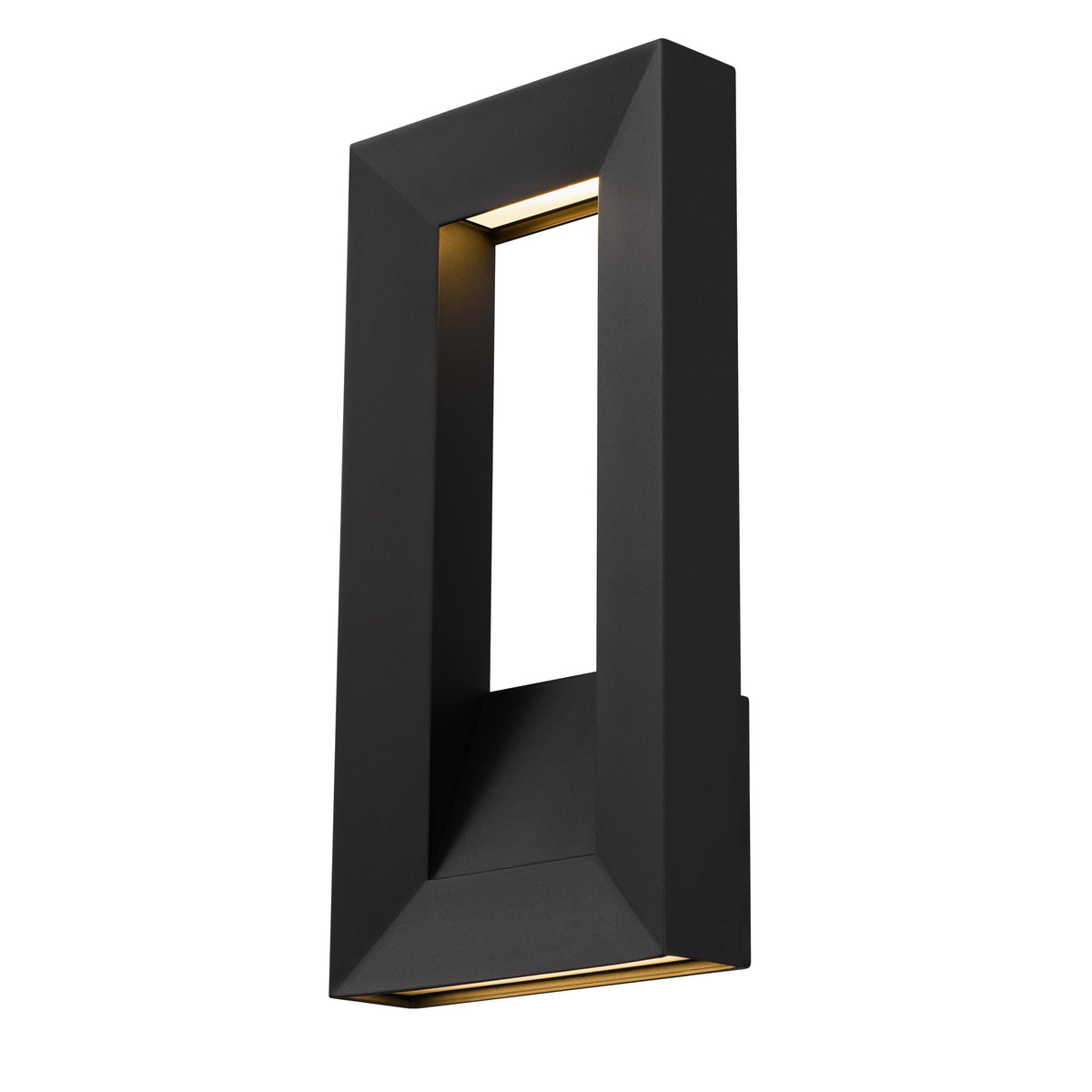 Black Dimmable Wall Sconce, 16 in